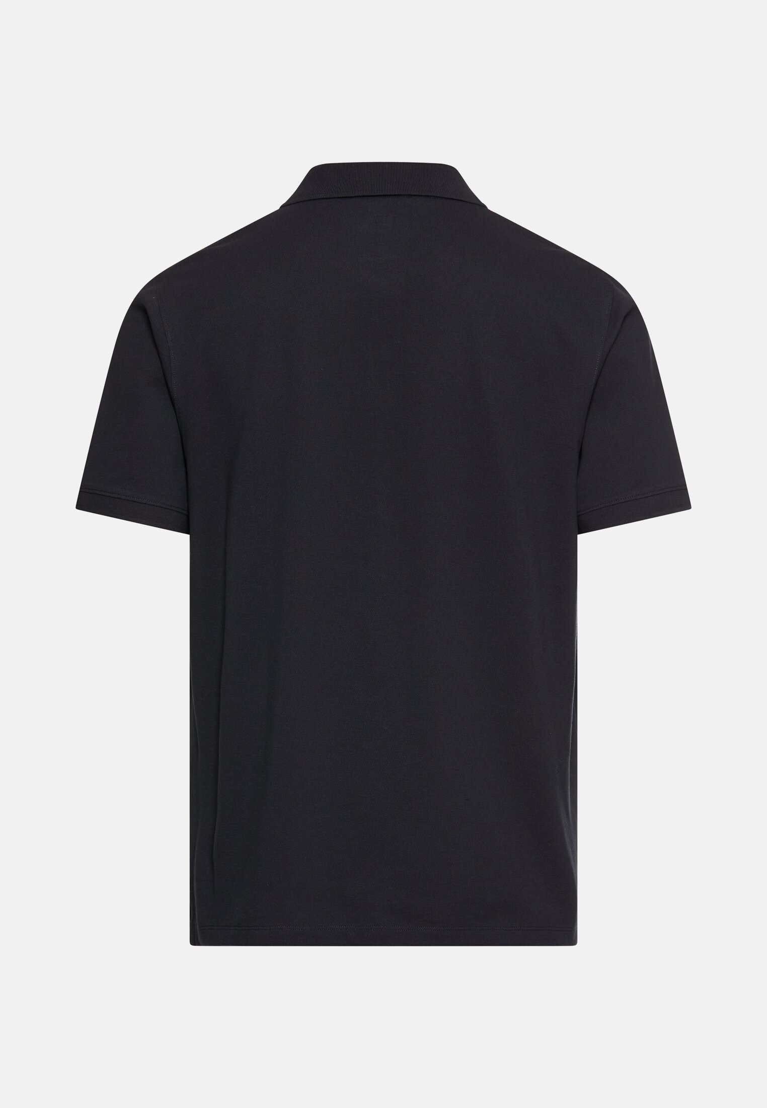 Herren Poloshirt mit Kontrastdetails Navy frontal hinten