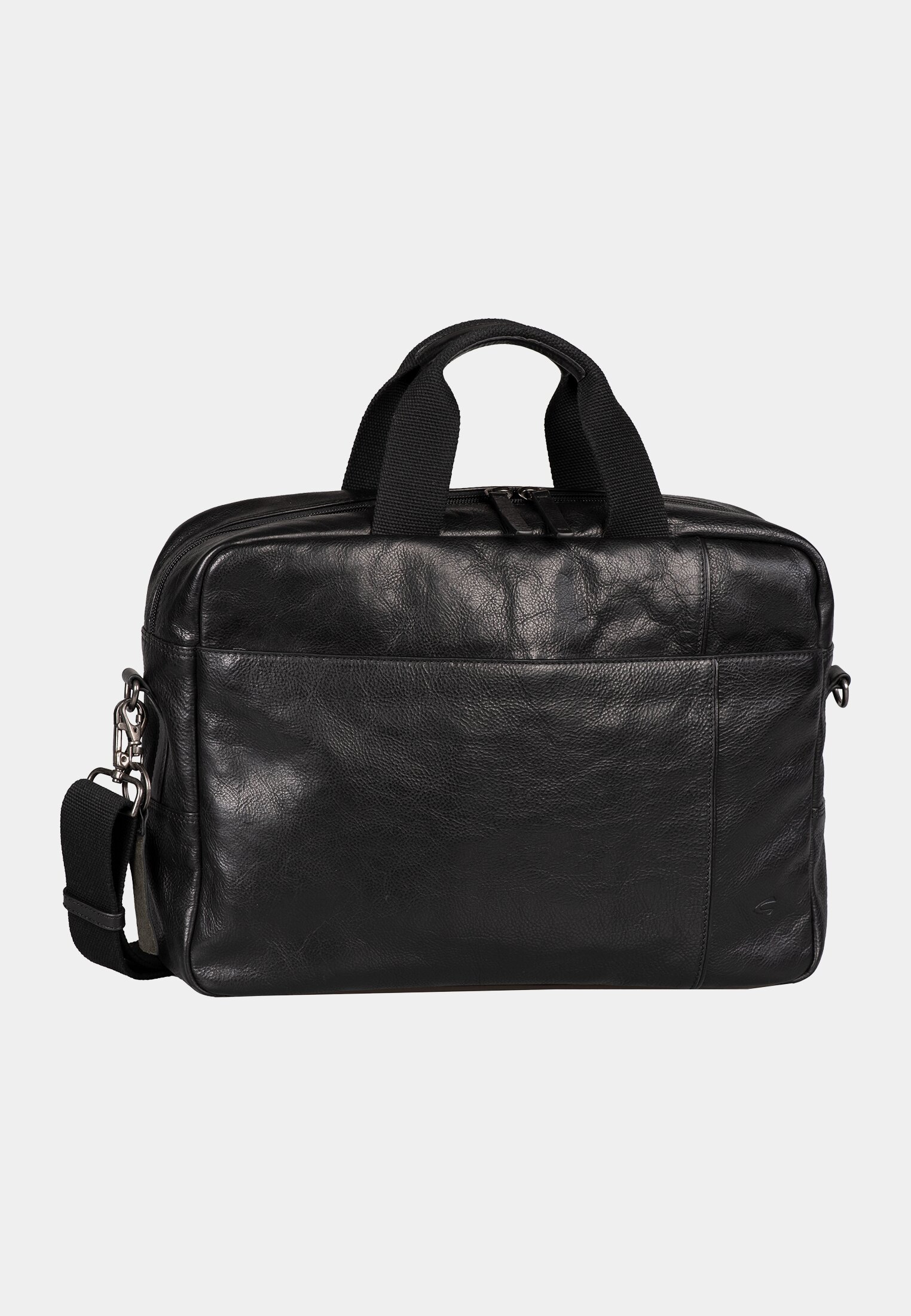 Herren Business Tasche mit Laptopfach Schwarz frontal vorn