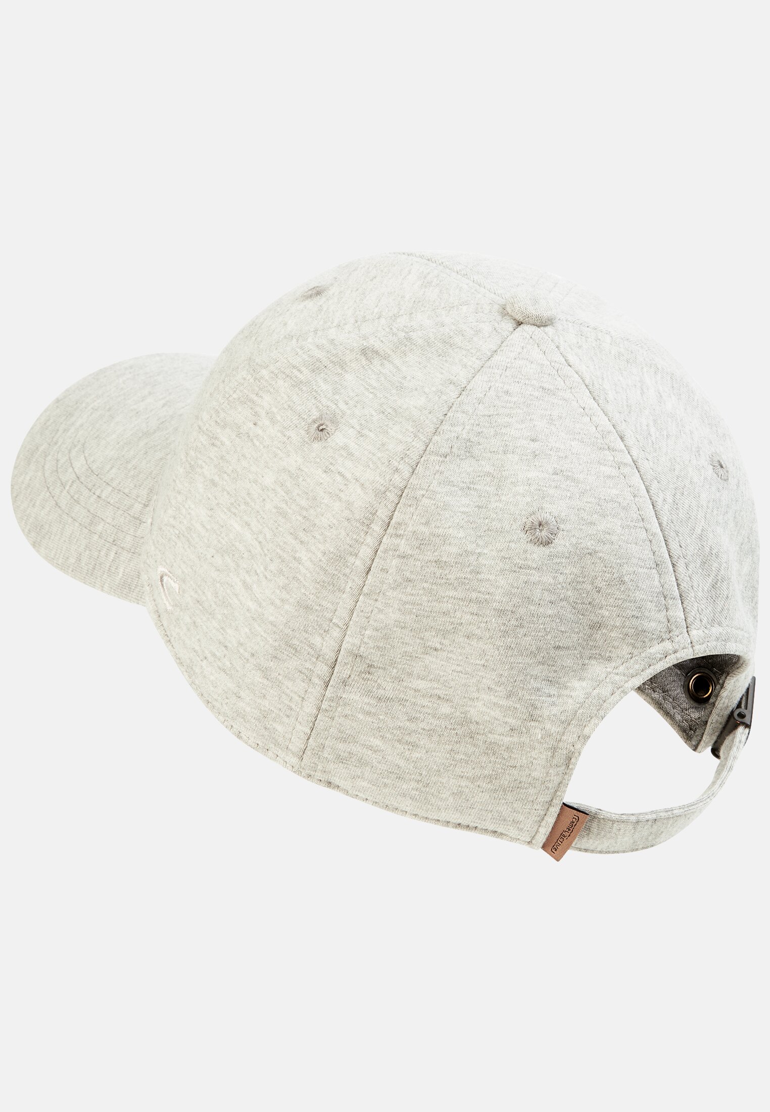 Men Jersey-Cap with logo embroidery Grey frontal back