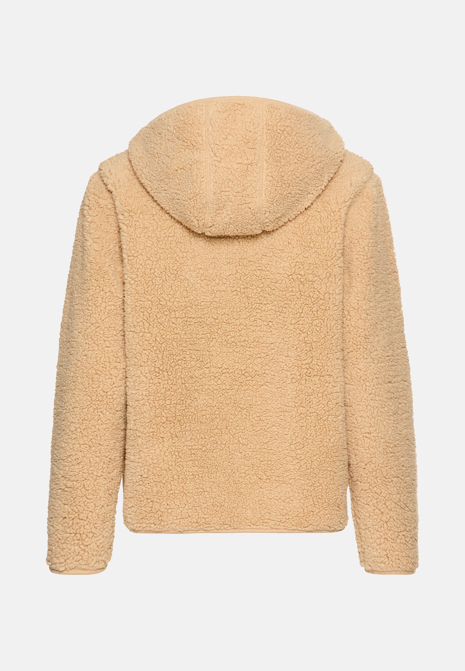 Damen Sweatshirt mit Kapuze Karamell frontal hinten