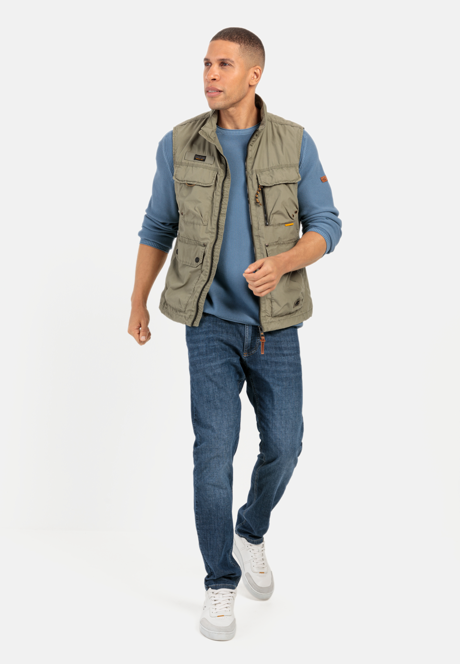 Multipocket Weste für Herren in Khaki | 62 | camel active