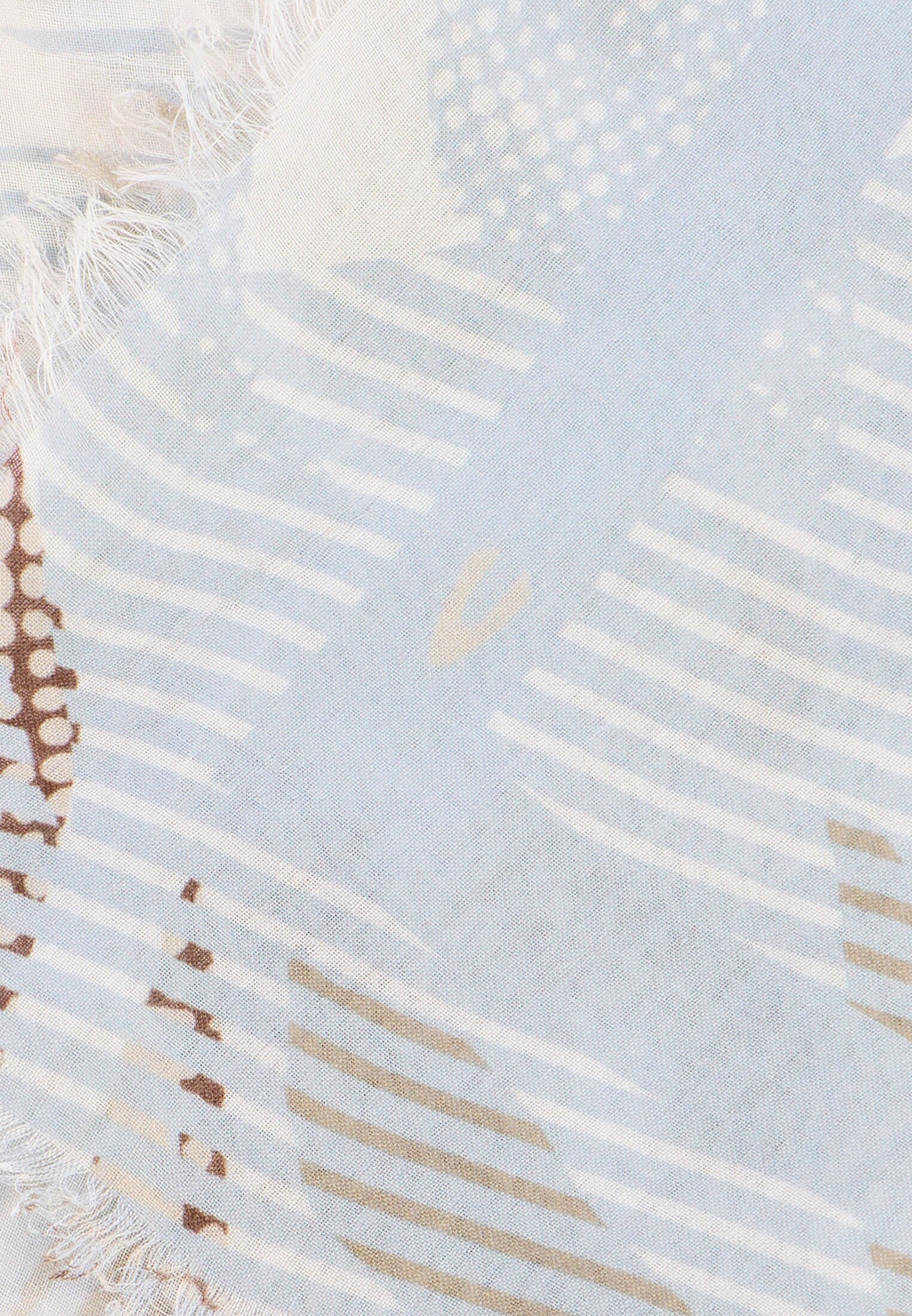 Women Scarf with print Light Blue close back