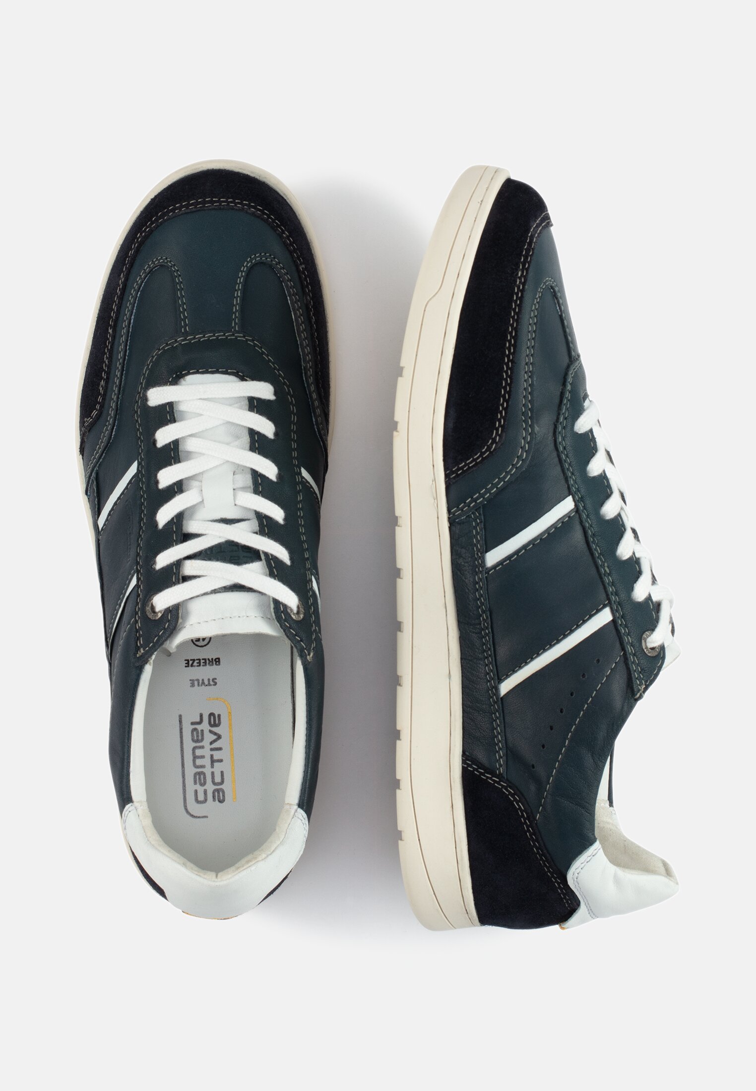 Men Sneakers made of nappa leather Dark blue frontal top
