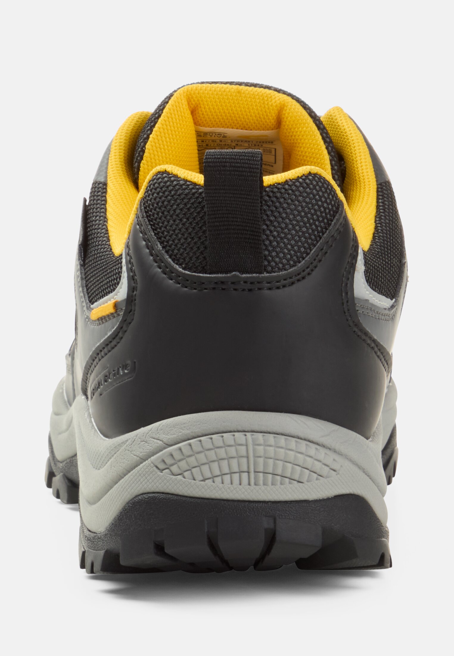 Herren Sneaker mit robuster Sohle Grau vorne nah