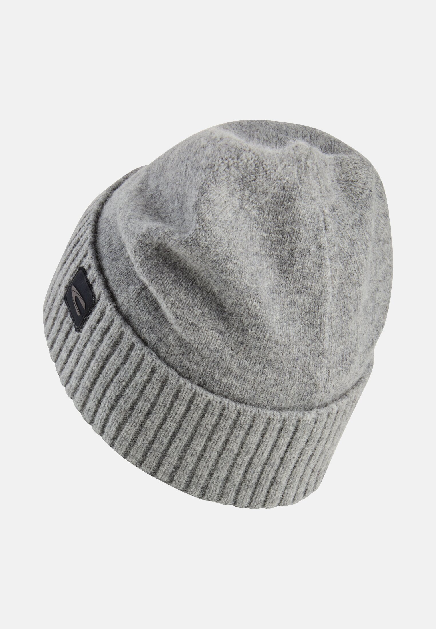Men Wool beanie Stone gray frontal back