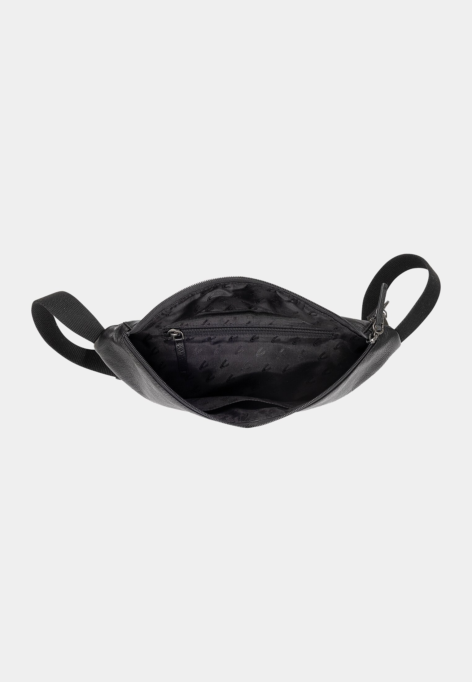 MI_011858-0000-60_3G-00 Herren Gürteltasche mit praktischen Innenfächern Schwarz vorne nah