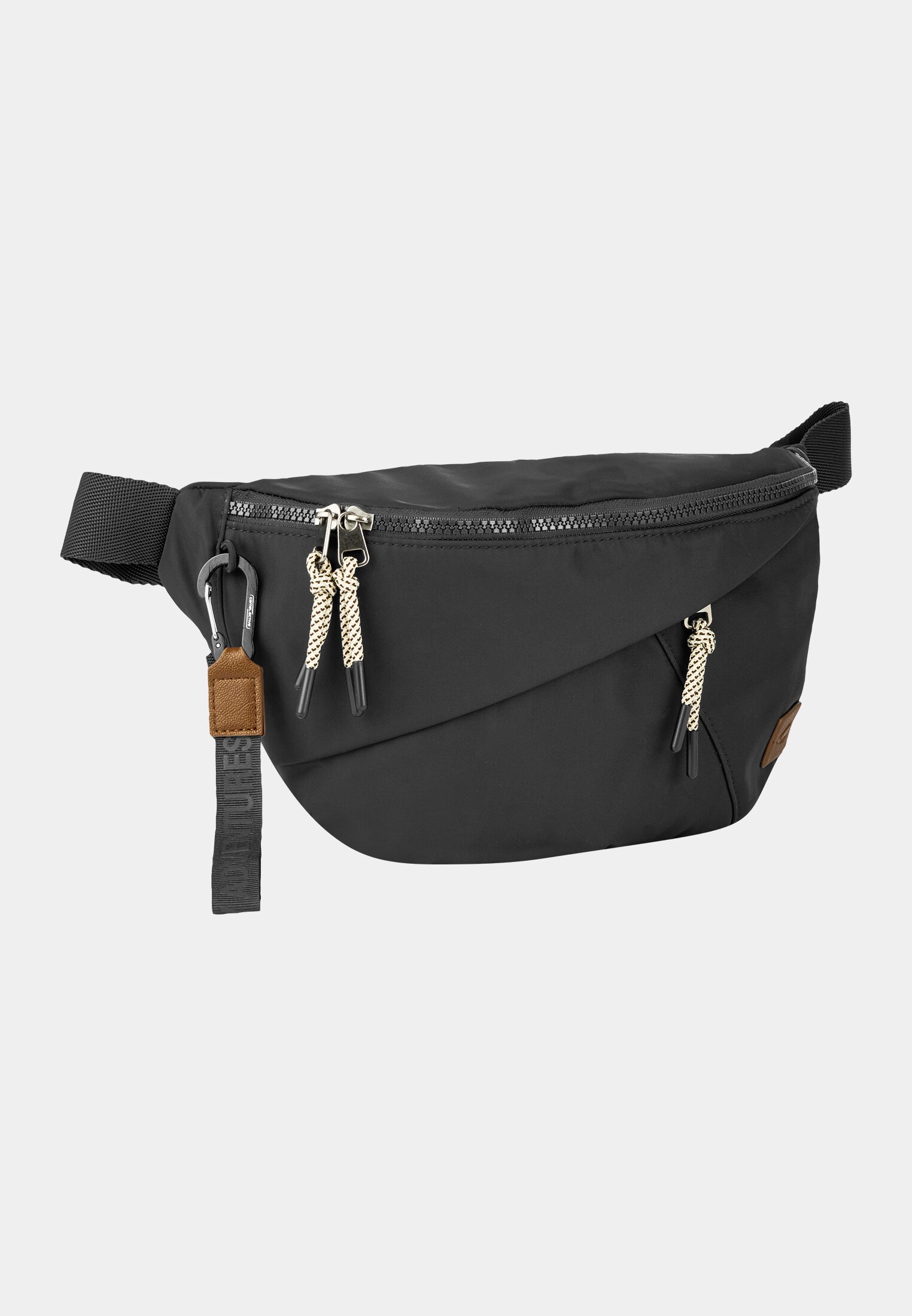 Vrouwen AURUM heuptasje met verstelbare riem Zwart frontaal voor