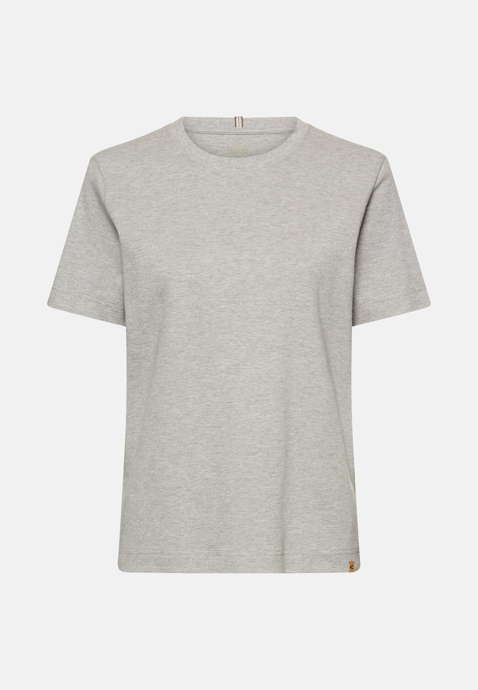 Vrouwen Basic Shirt gemaakt van Organic Cotton Grau frontaal voor