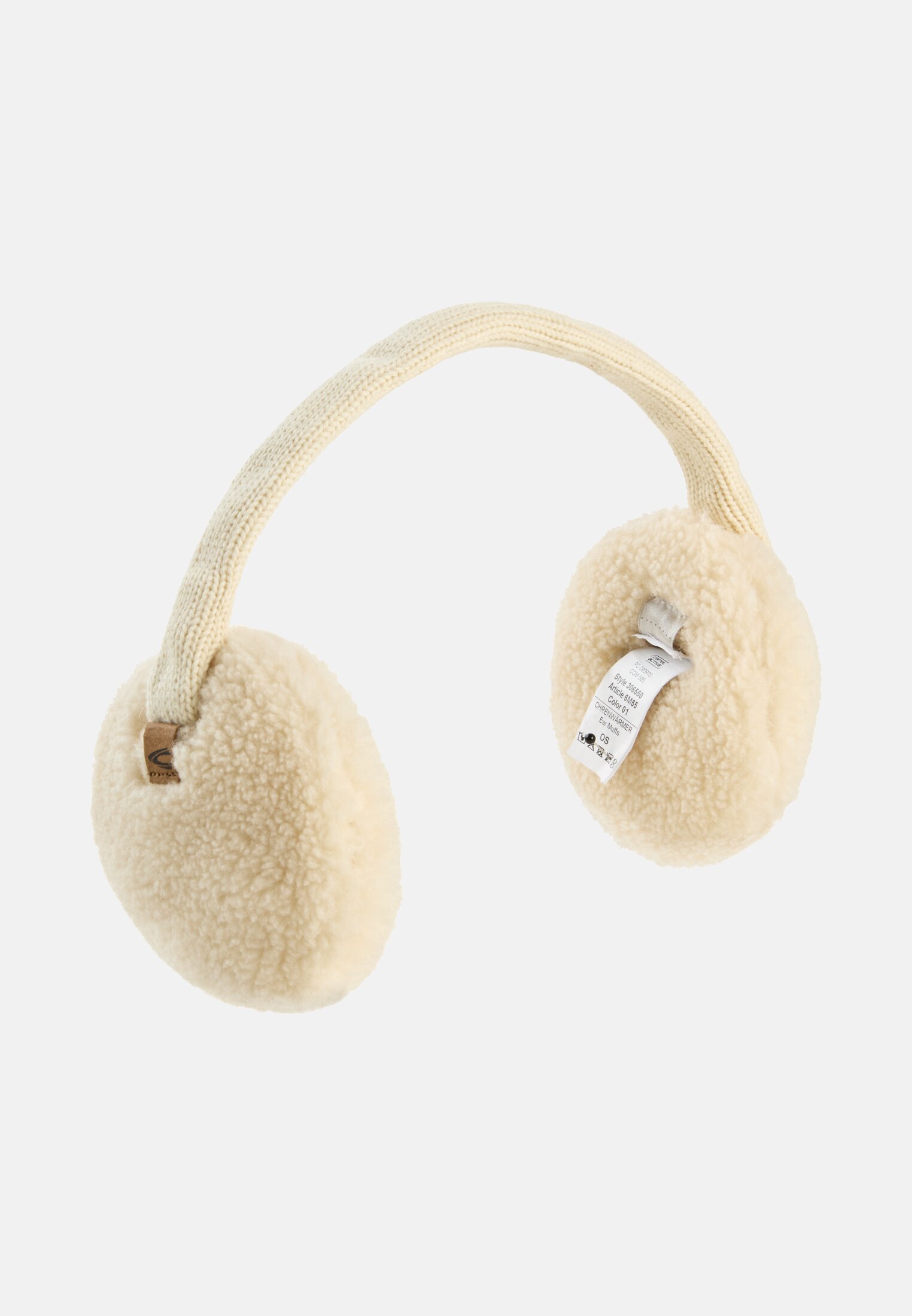 Damen Ohrenschützer mit verstellbarem Bügel Milk White frontal vorn
