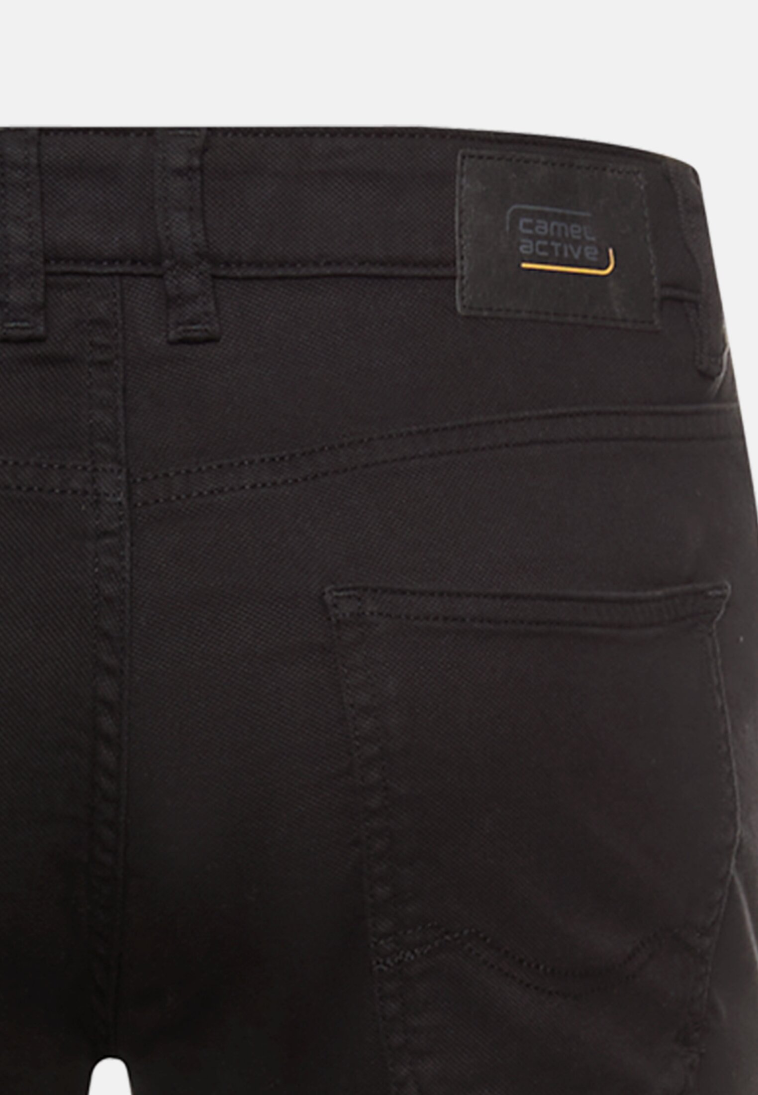 Heren Broek met 5-pocket-design Zwart achter dichtbij