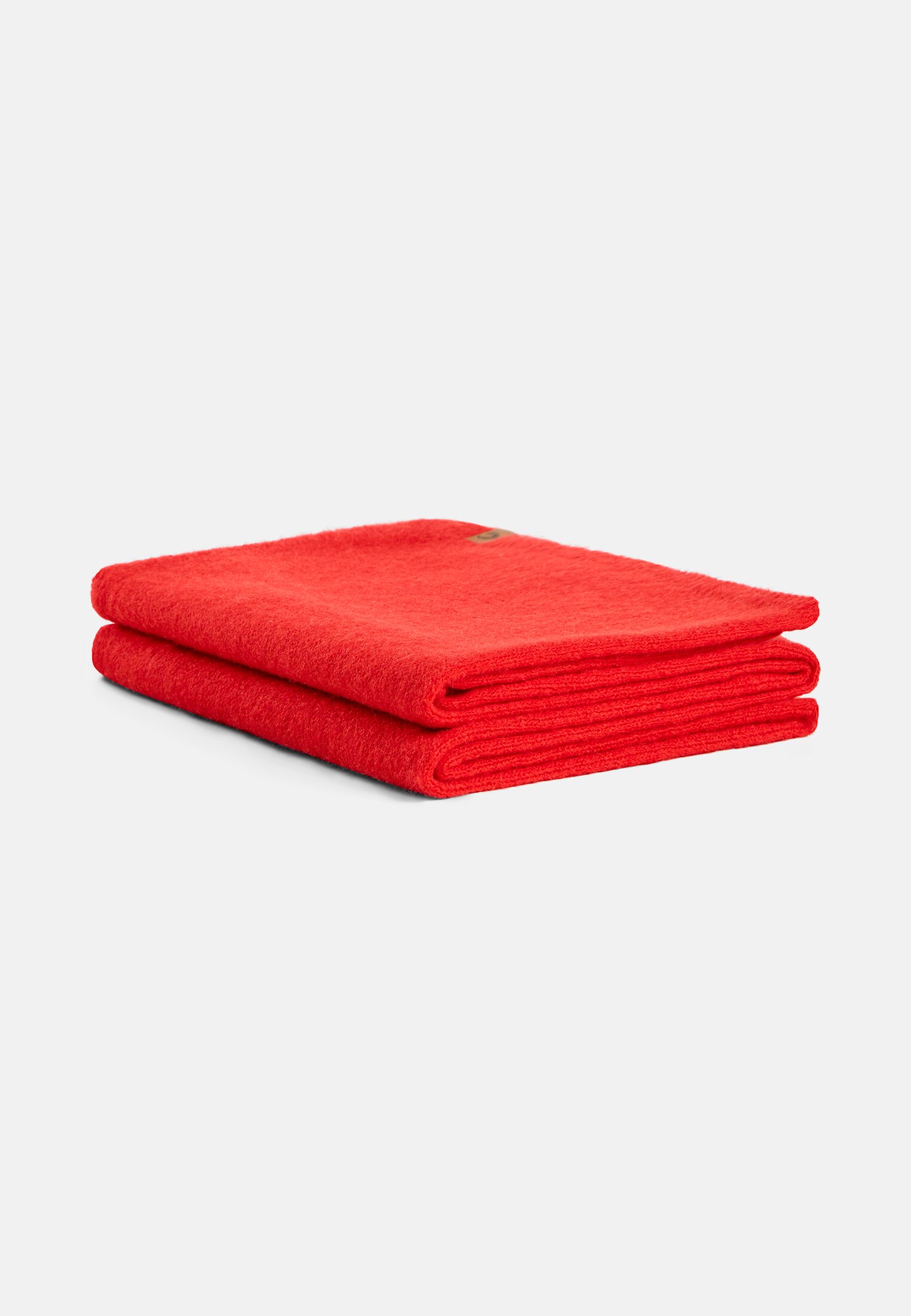 Vrouwen Basic sjaal van een zachte materiaalmix Rood frontaal van boven