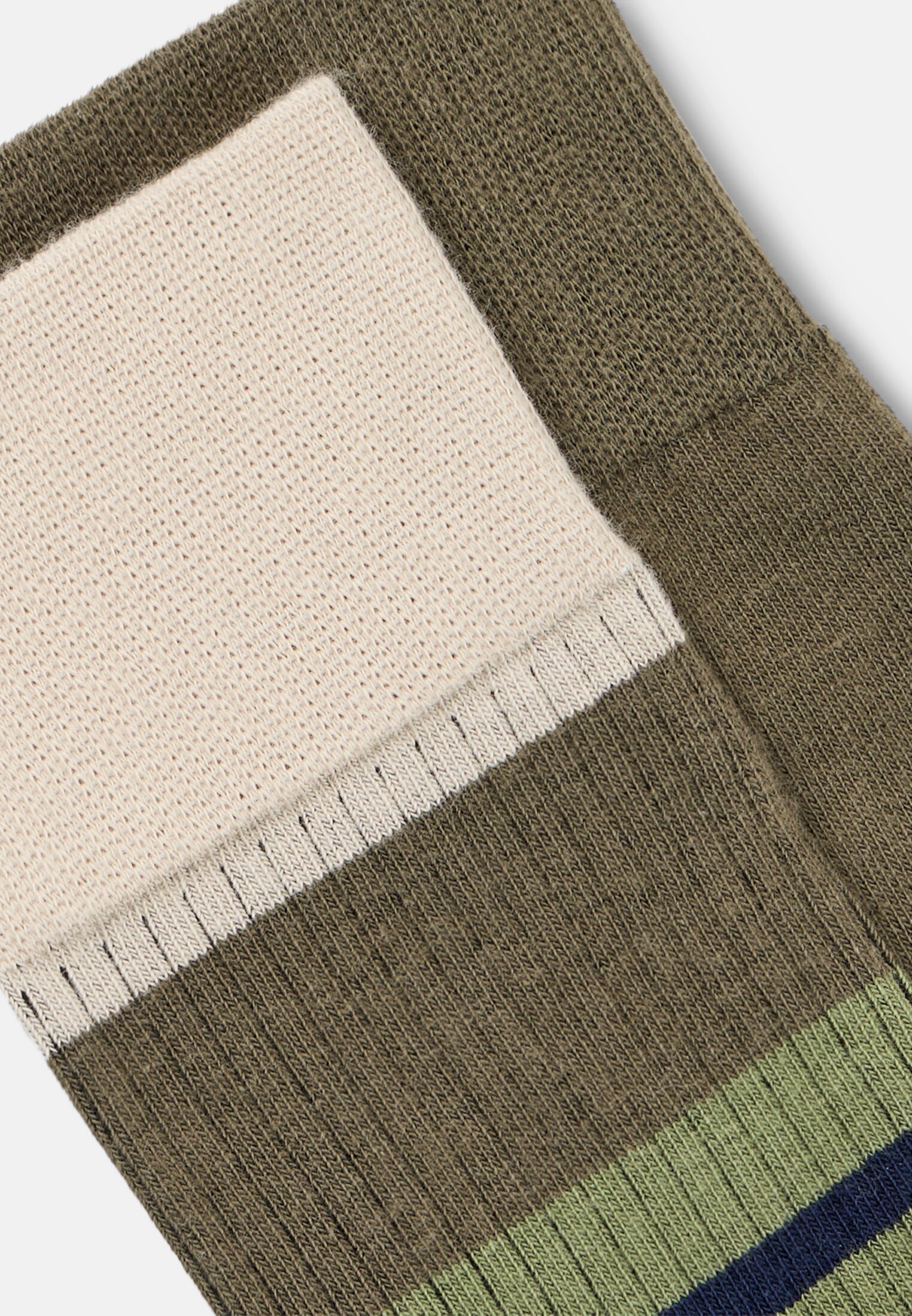 Herren Socken im 2er-Pack mit Baumwollmix Grün hinten nah