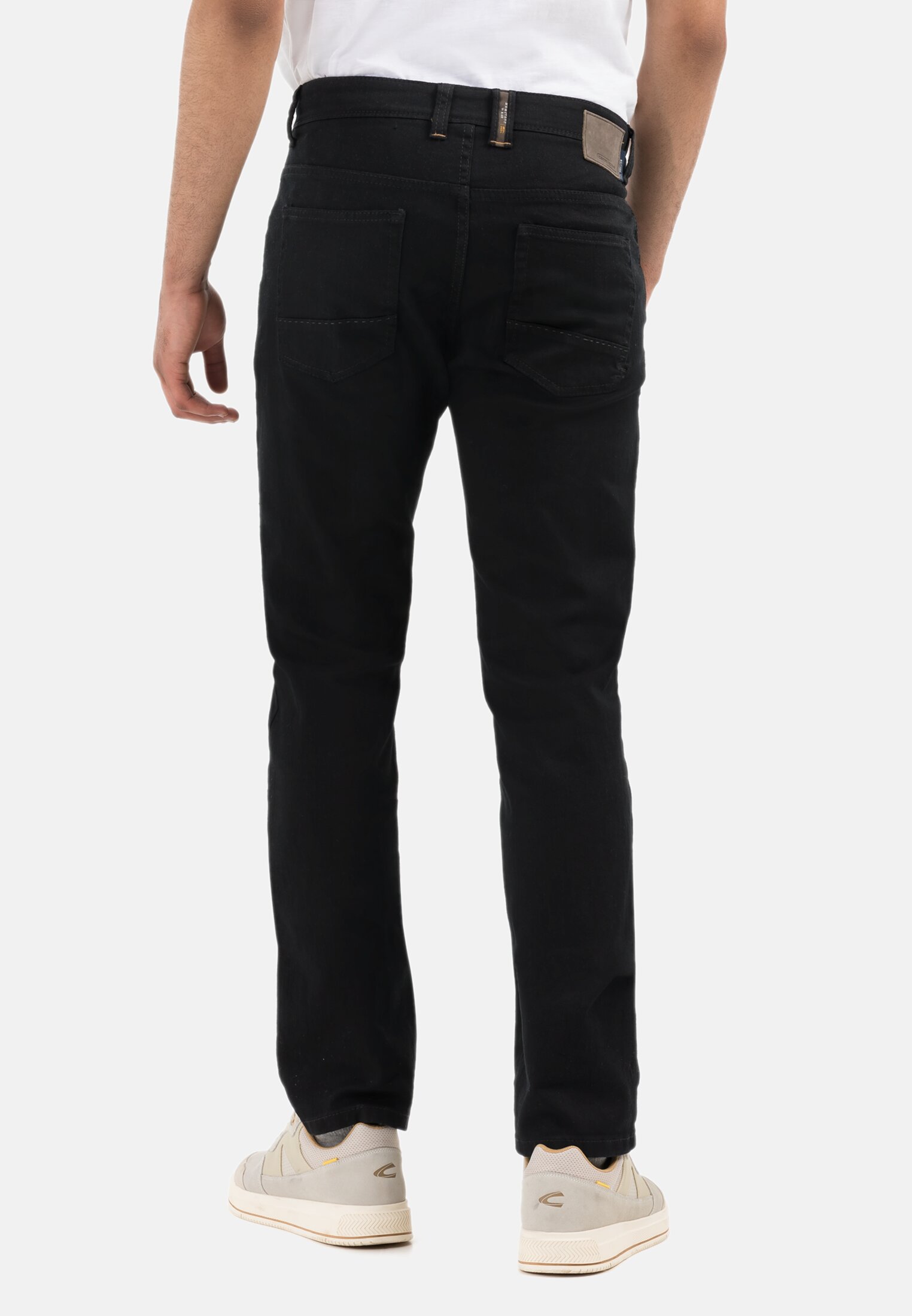 Men Regular Fit 5-Pocket Jeans Forever Black Black worn back