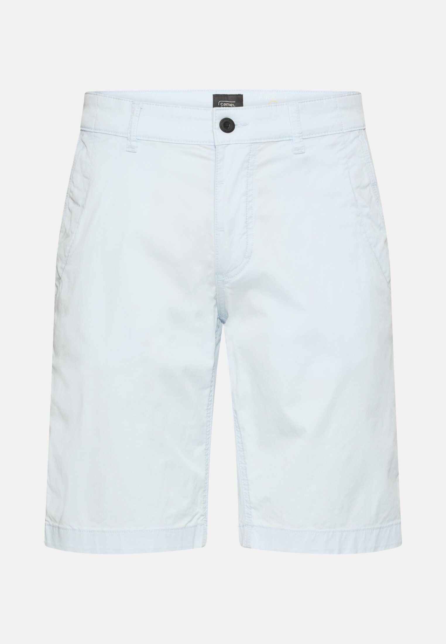 Herren Bermuda Shorts mit Reißverschluss Himmelblau frontal vorn