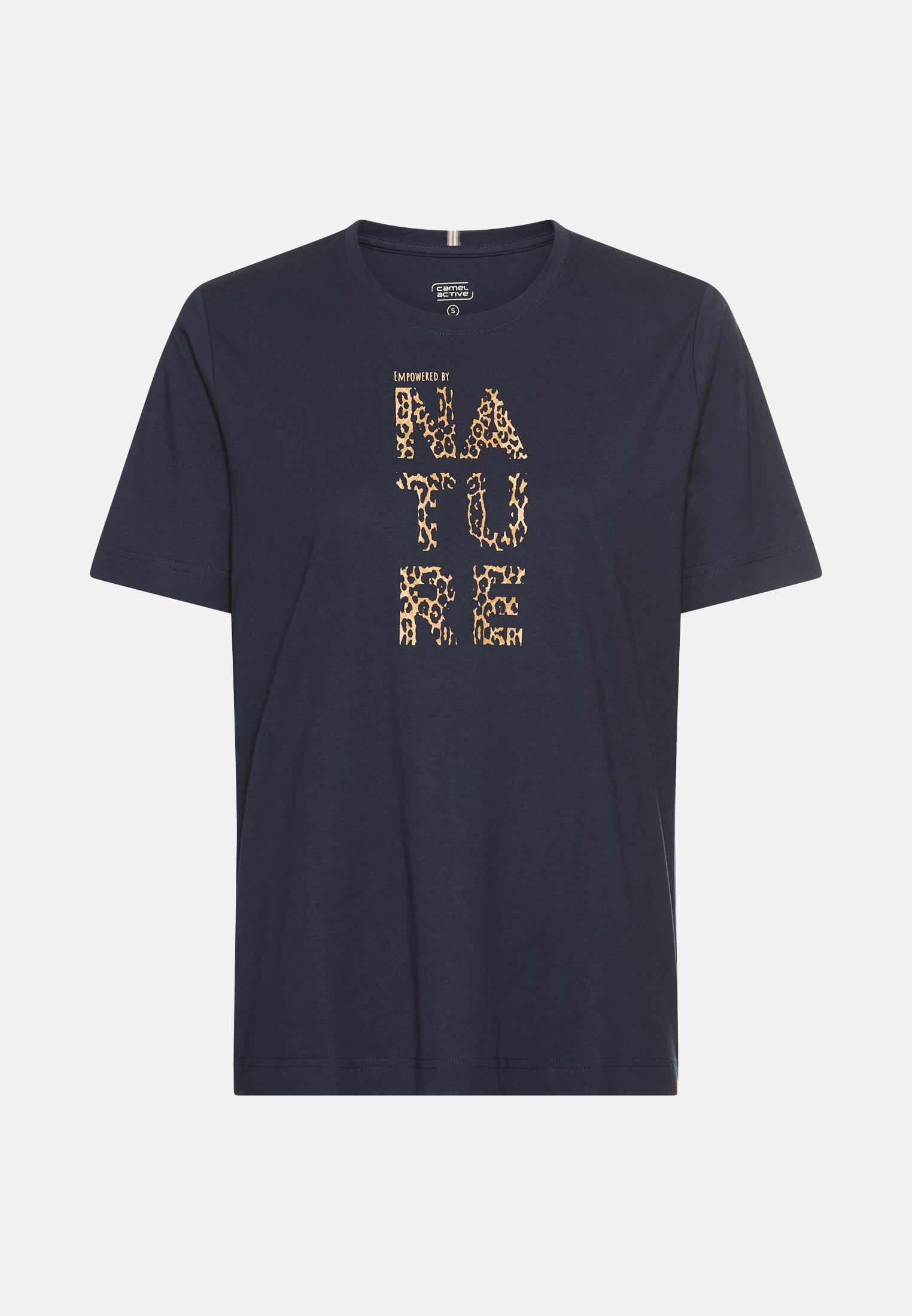 Women T-shirt made of pure cotton Midnight Blue frontal front