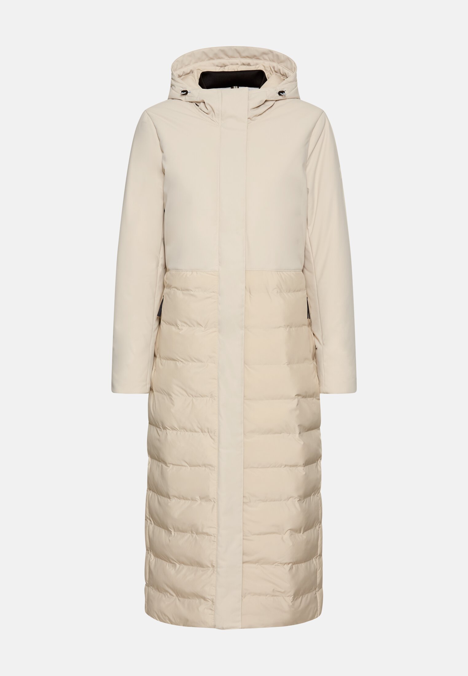 Damen Funktionaler Parka mit reflektierenden Details Eiche frontal vorn