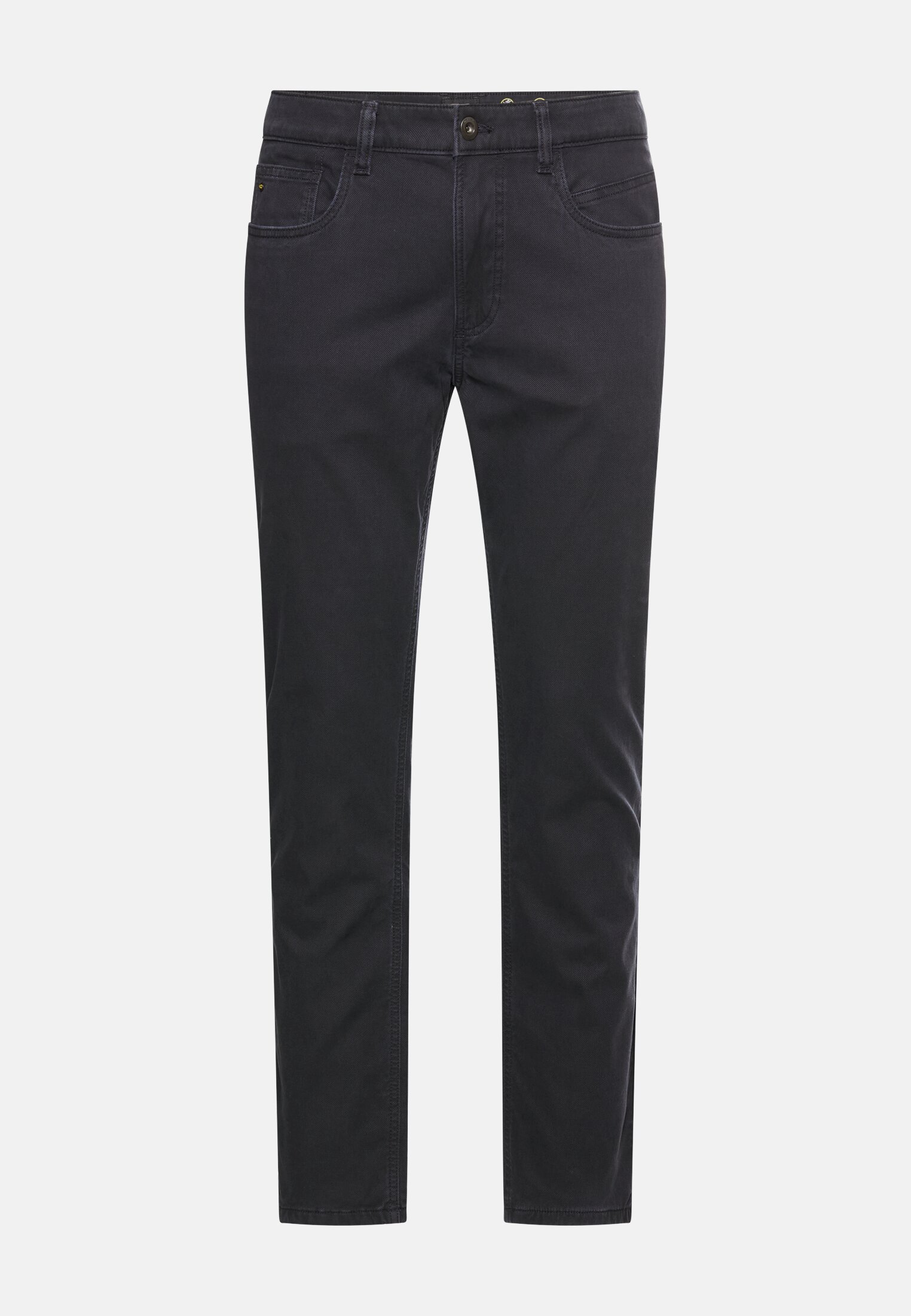 Heren Regular fit 5-pocket thermobroek Marineblauw frontaal voor