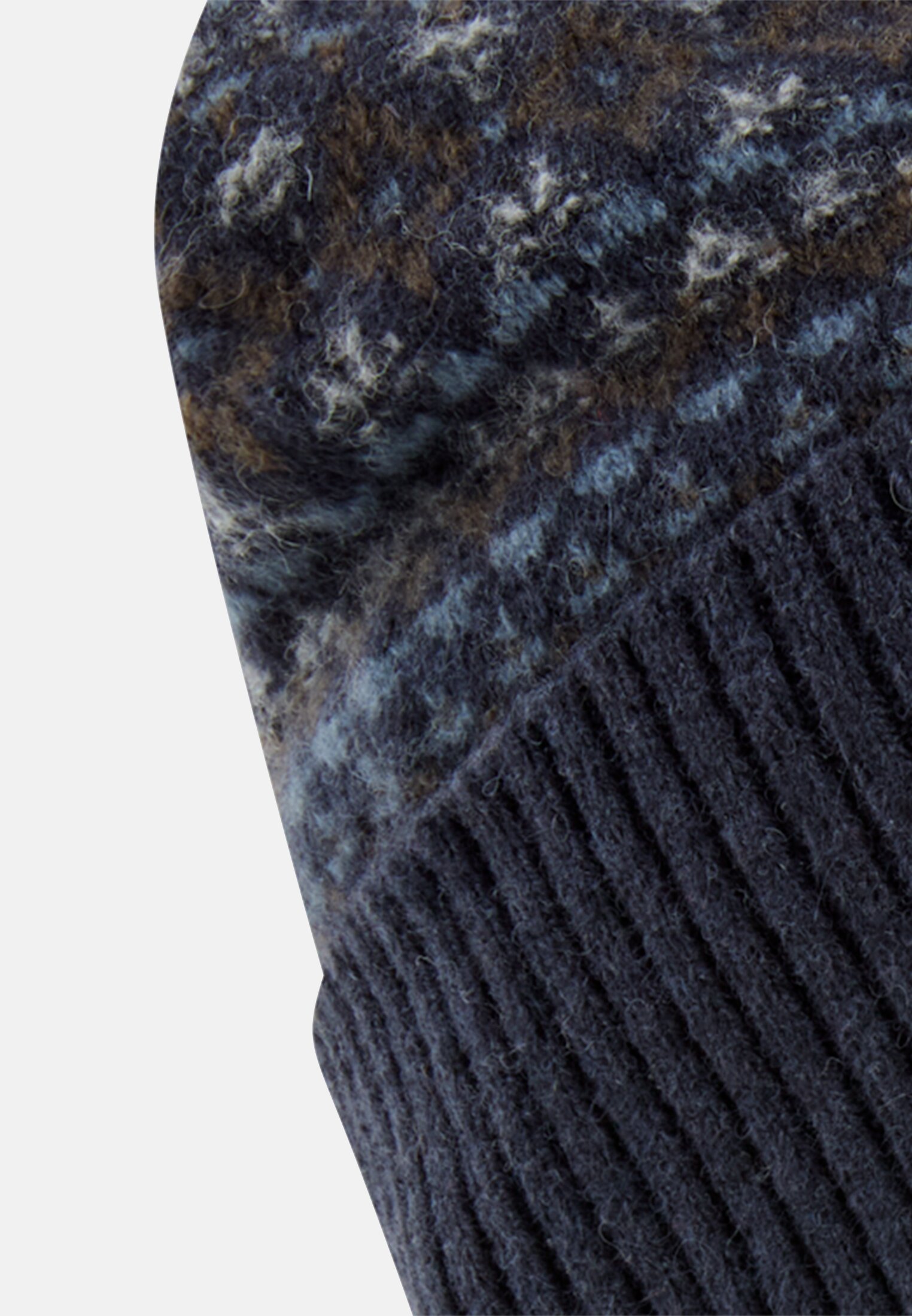 Heren Muts van zuivere wol Marineblauw front dichtbij