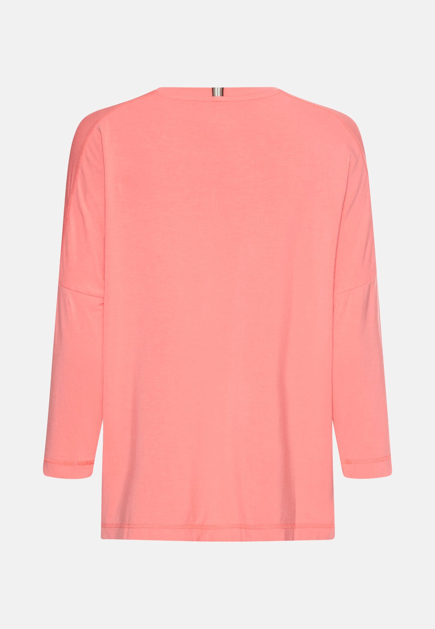 Vrouwen Shirt met lange mouwen en ronde hals Bes frontaal achter