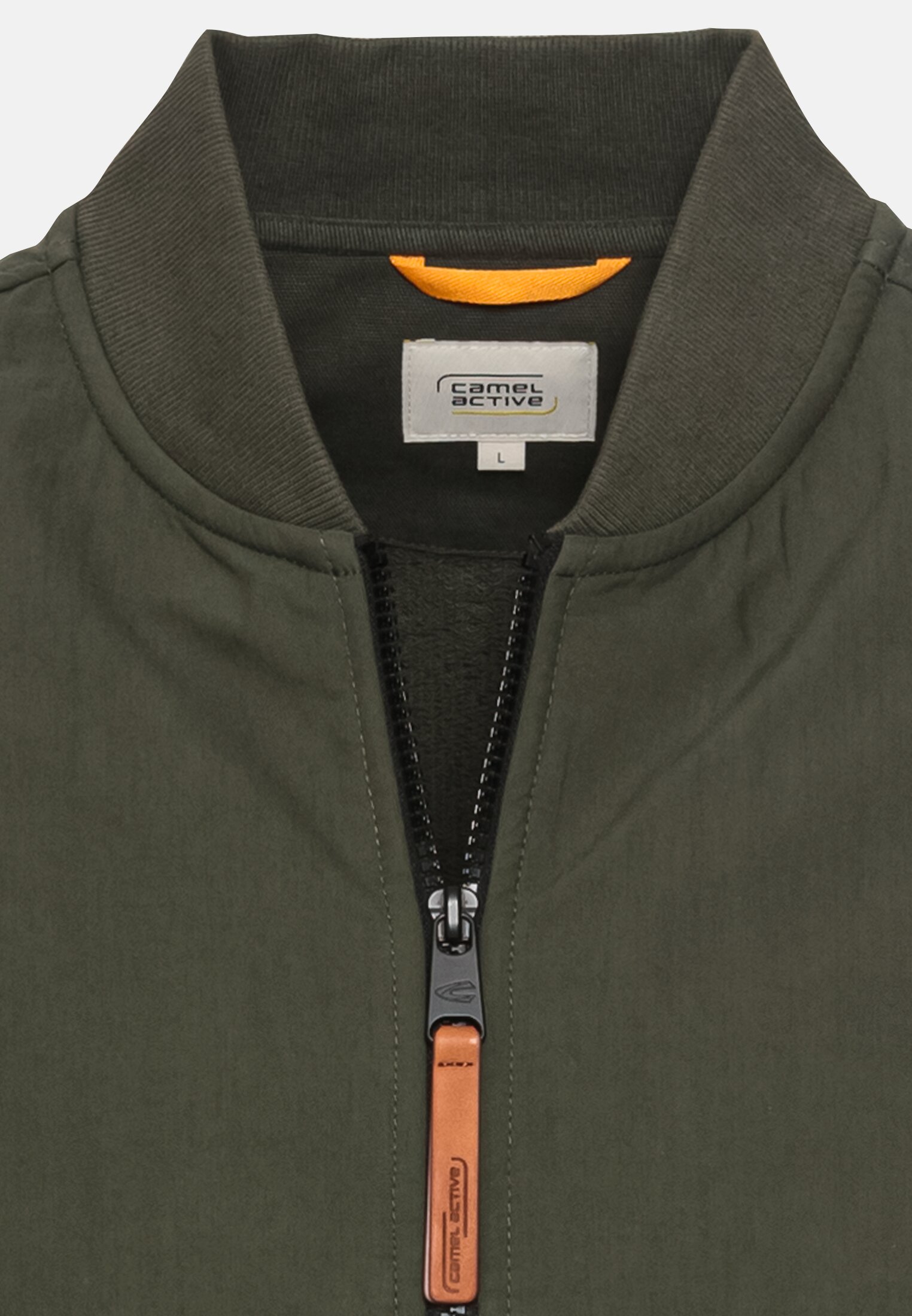 Sweat jacket for Men in Green camel active