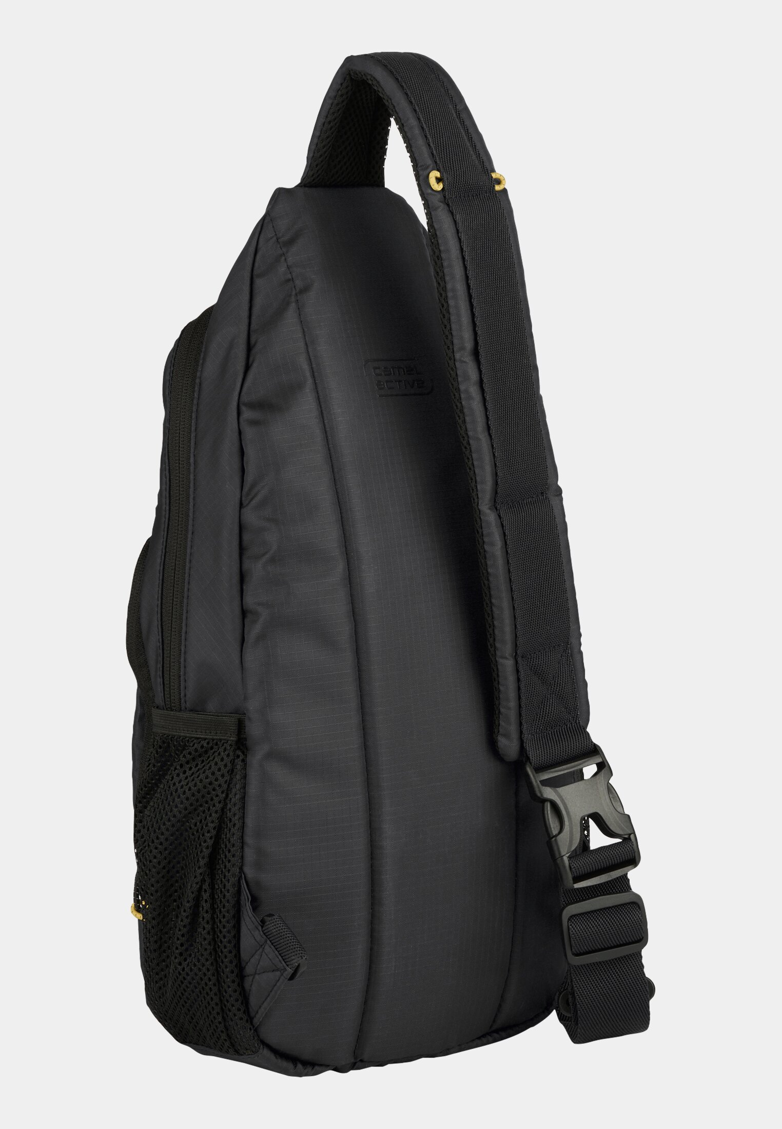 Men Shores City backpack with detachable front pocket Black frontal back