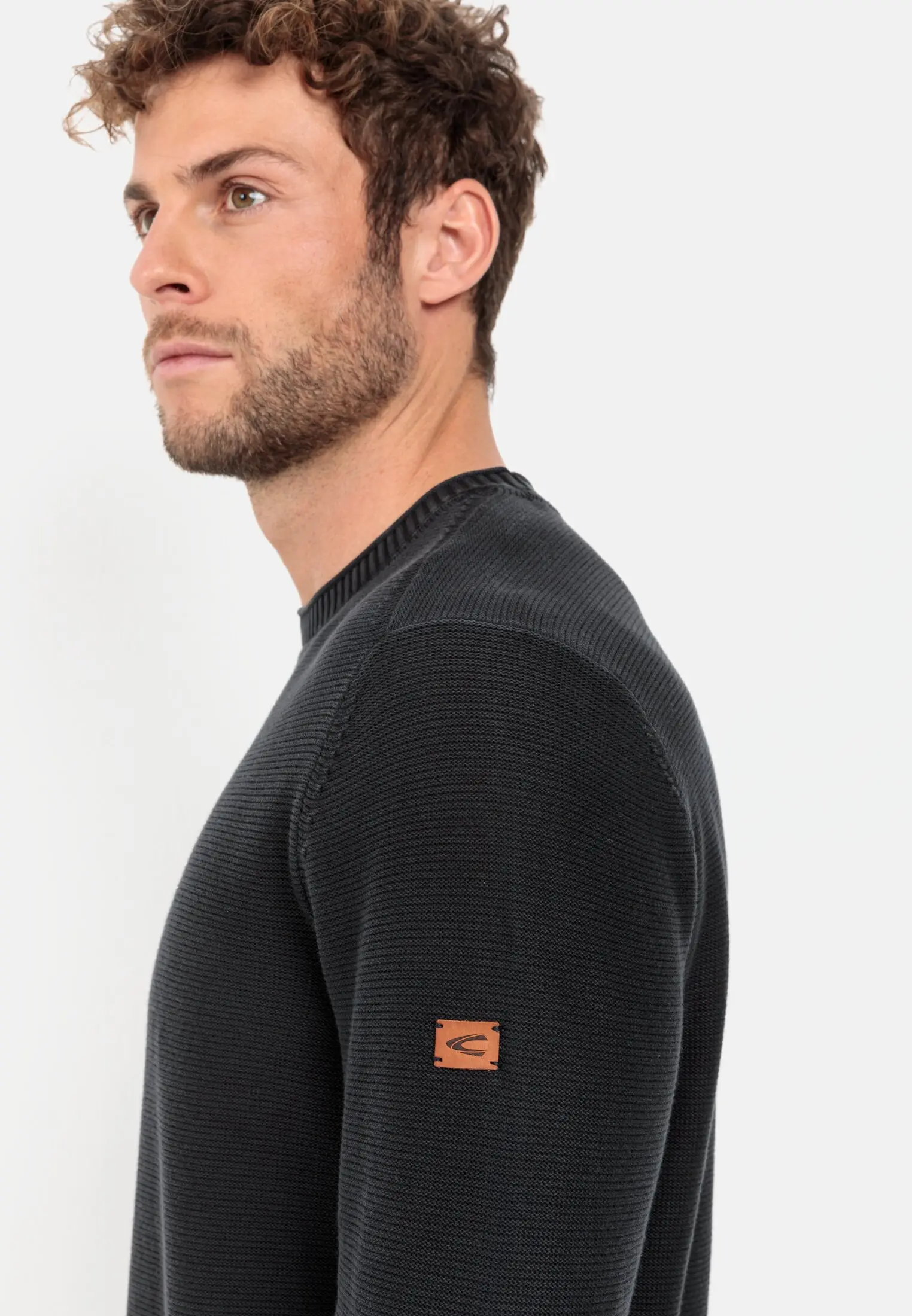 Strickpullover für Herren in Schwarz | S | camel active