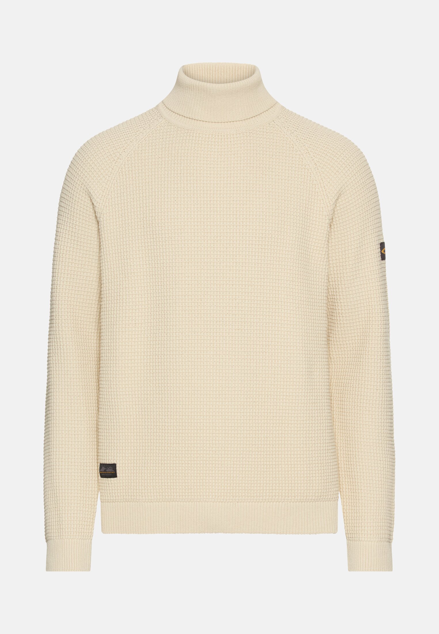 Men Knitted sweater with stand-up collar Oats frontal front