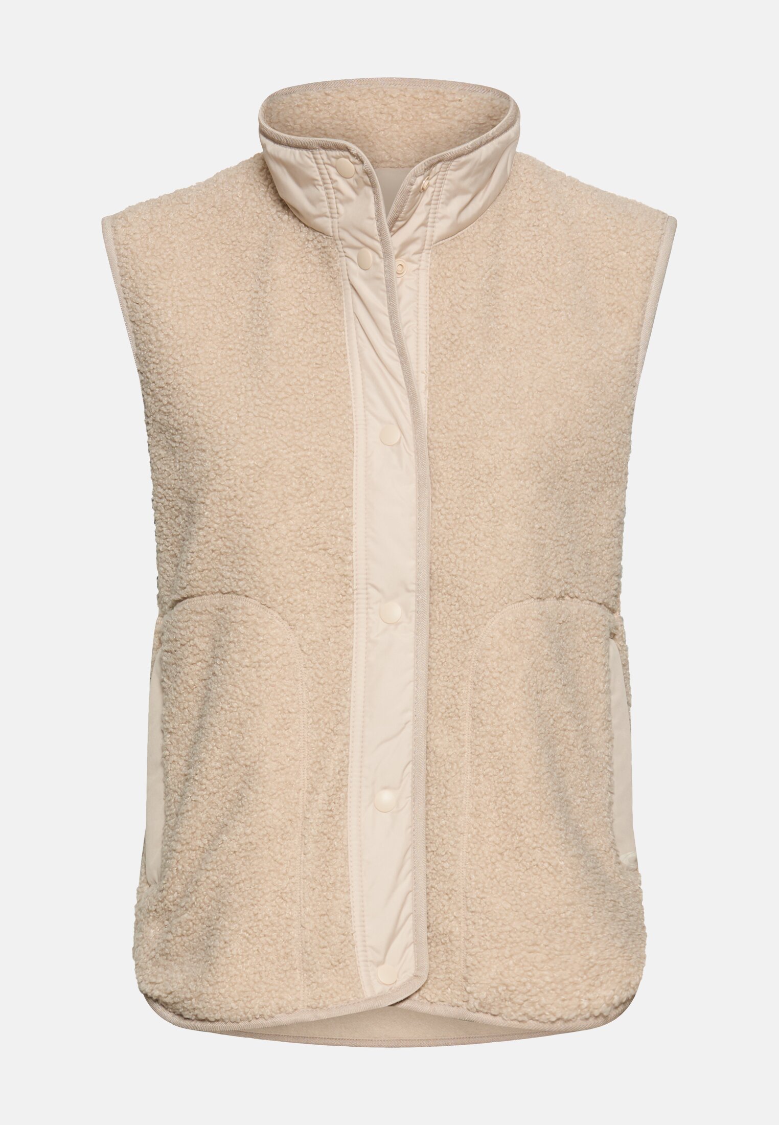 Women Short vest with reflective details Oats frontal front