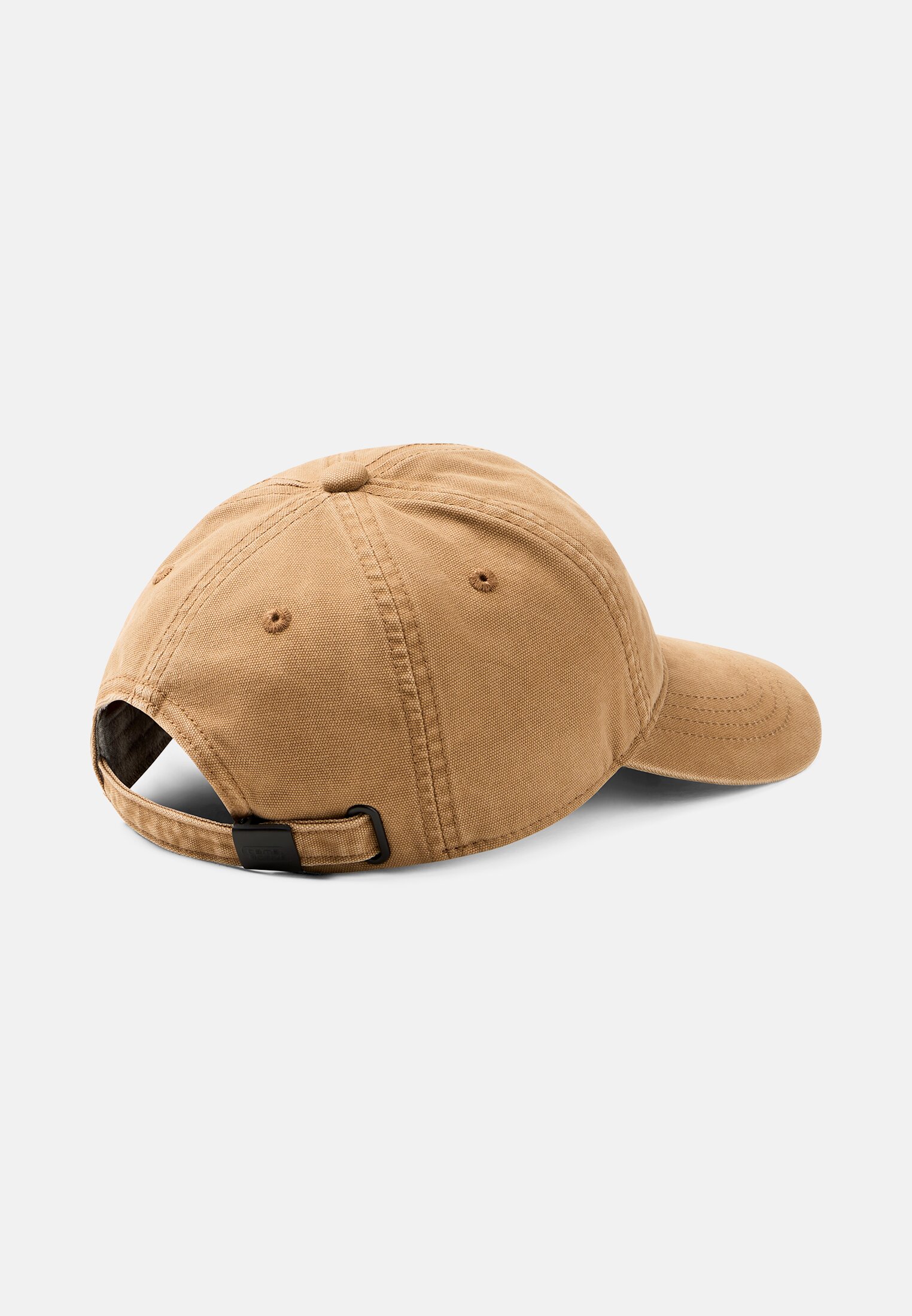 Herren Cap aus Baumwolle mit Schriftzug Sepiabraun frontal oben