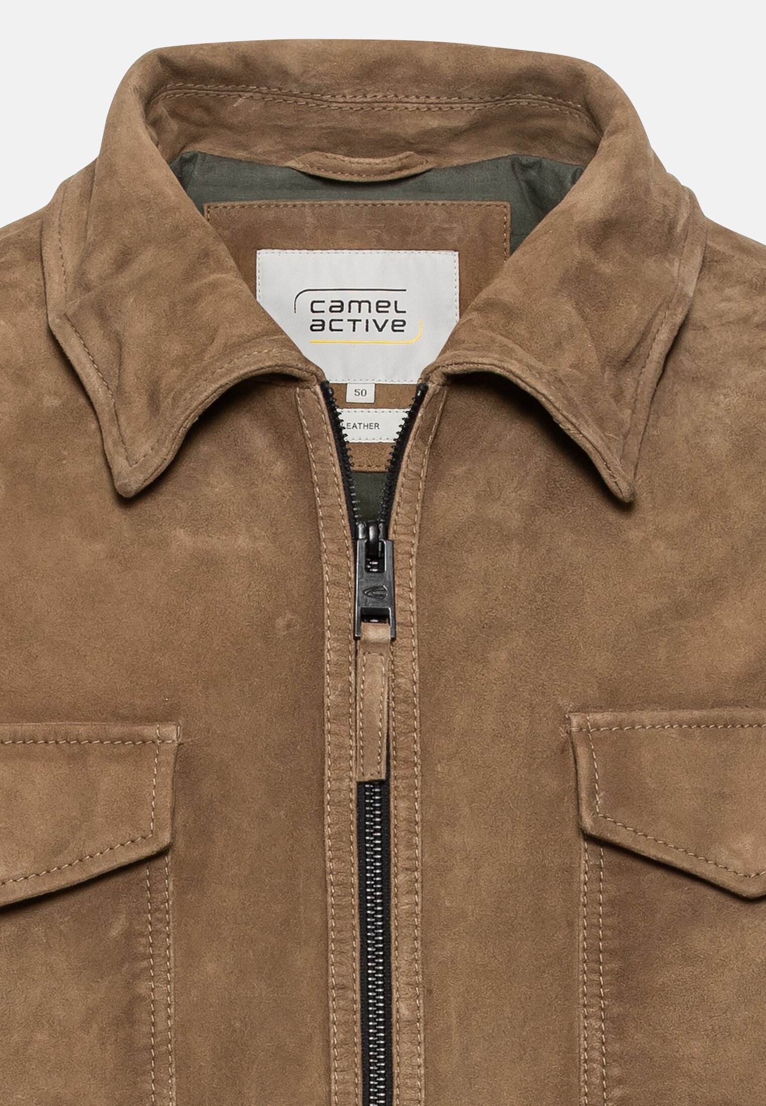 Leder Blouson für Herren in Braun | 48 | camel active