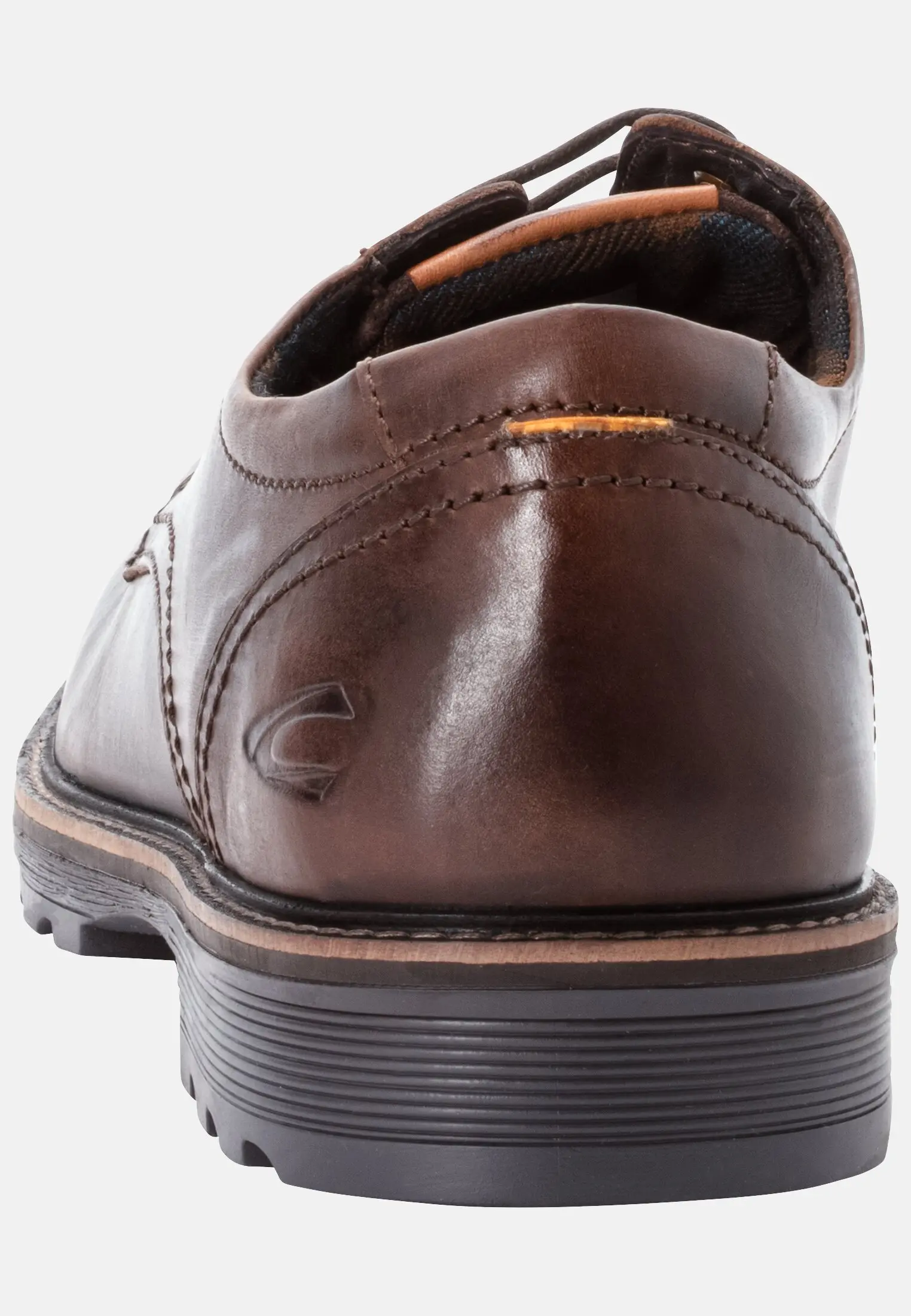 MI_53FWA06-0120-320_3G-00 Herren FLOW Oxford Schuhe aus echtem Leder Cafe