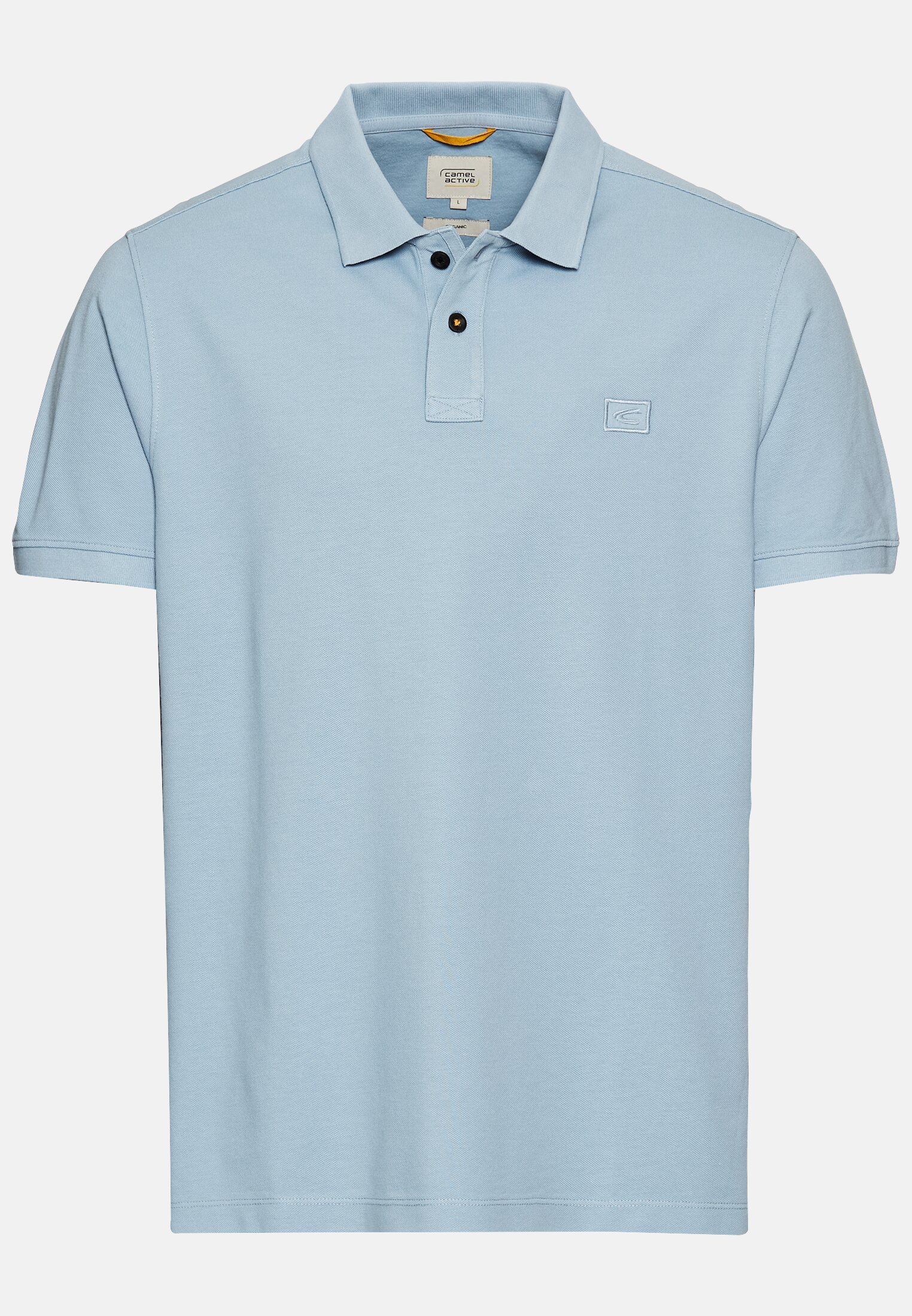 MI_09920-5P00-43_0G-00 Herren Kurzarm Poloshirt aus Baumwolle Blau frontal vorn