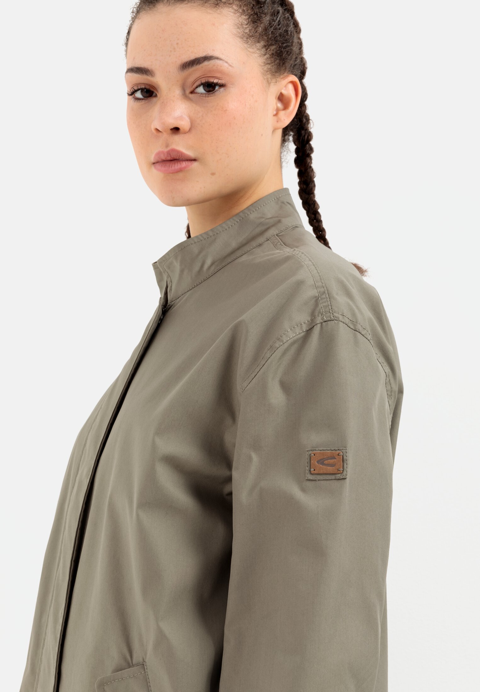 Wasserabweisender Mantel für Damen in Khaki | 36