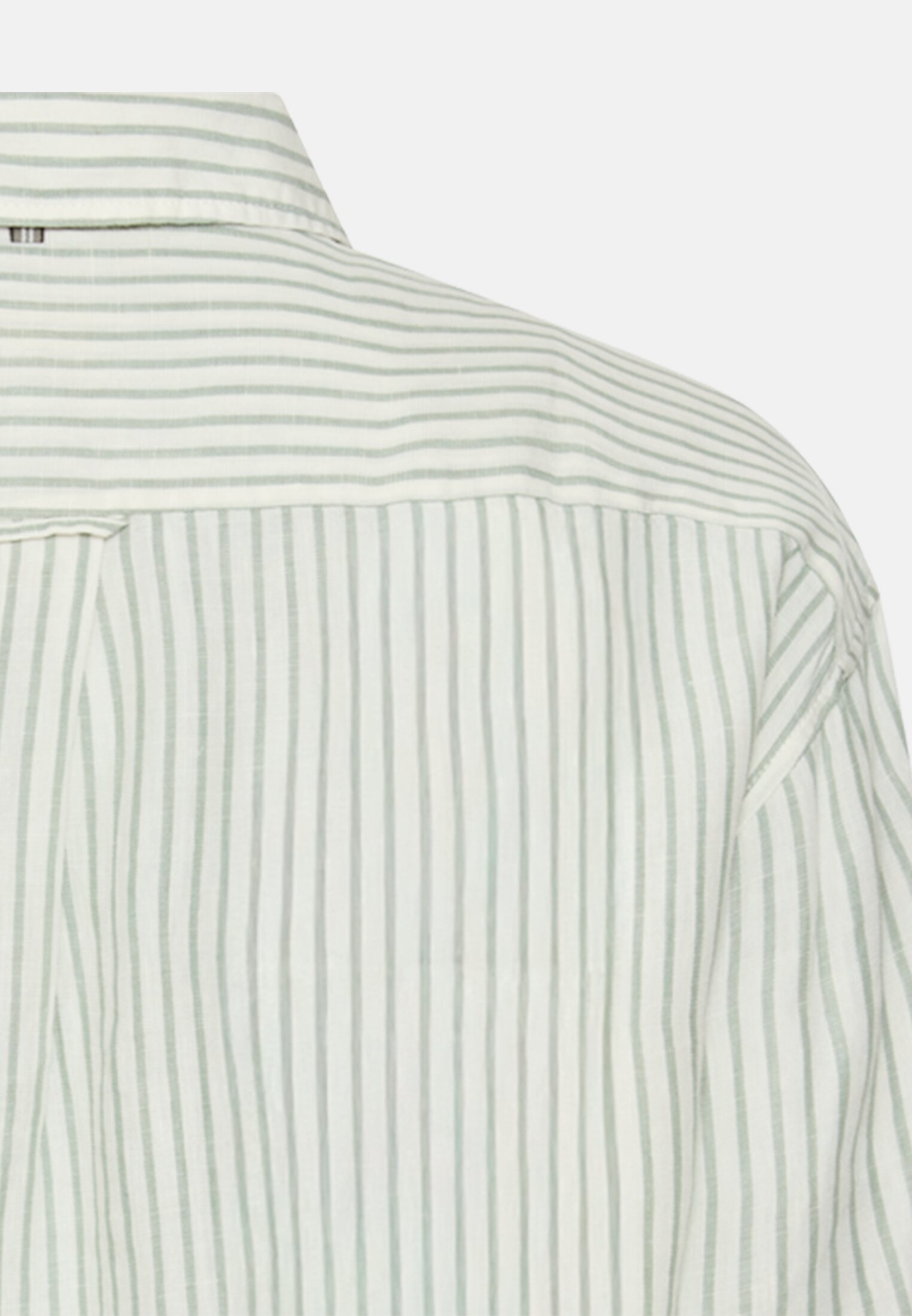 Damen Bluse mit Kentkragen Jadeblau hinten nah