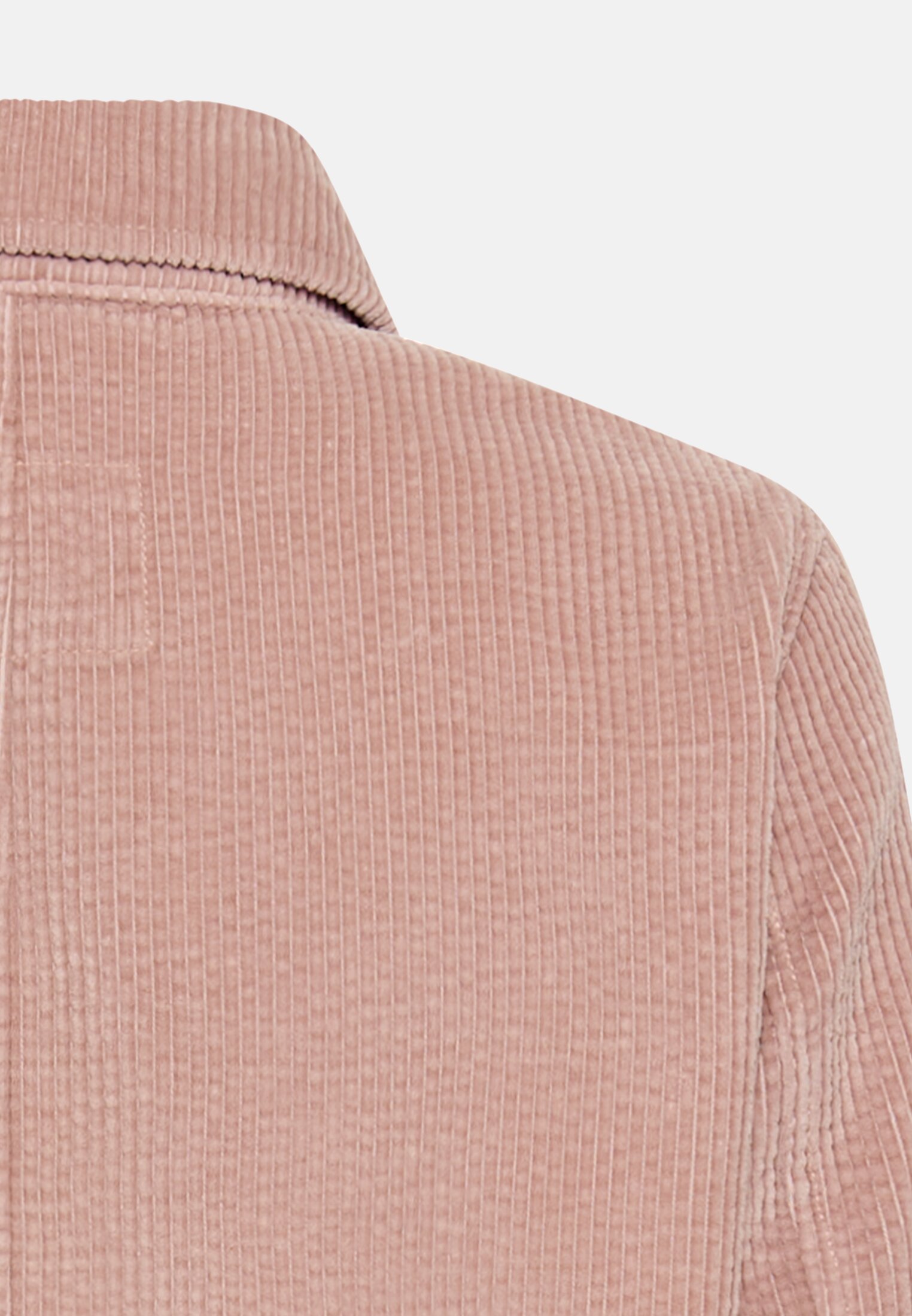 Damen Indoor Blazer mit Taschen Dunkles Lilarosa hinten nah