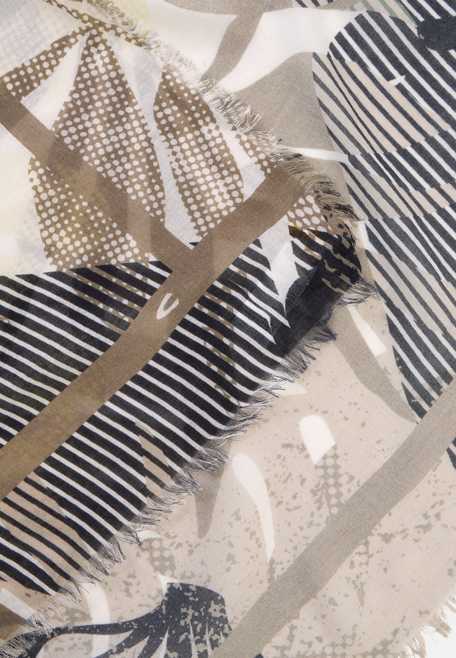 Women Scarf with print Yellow close back