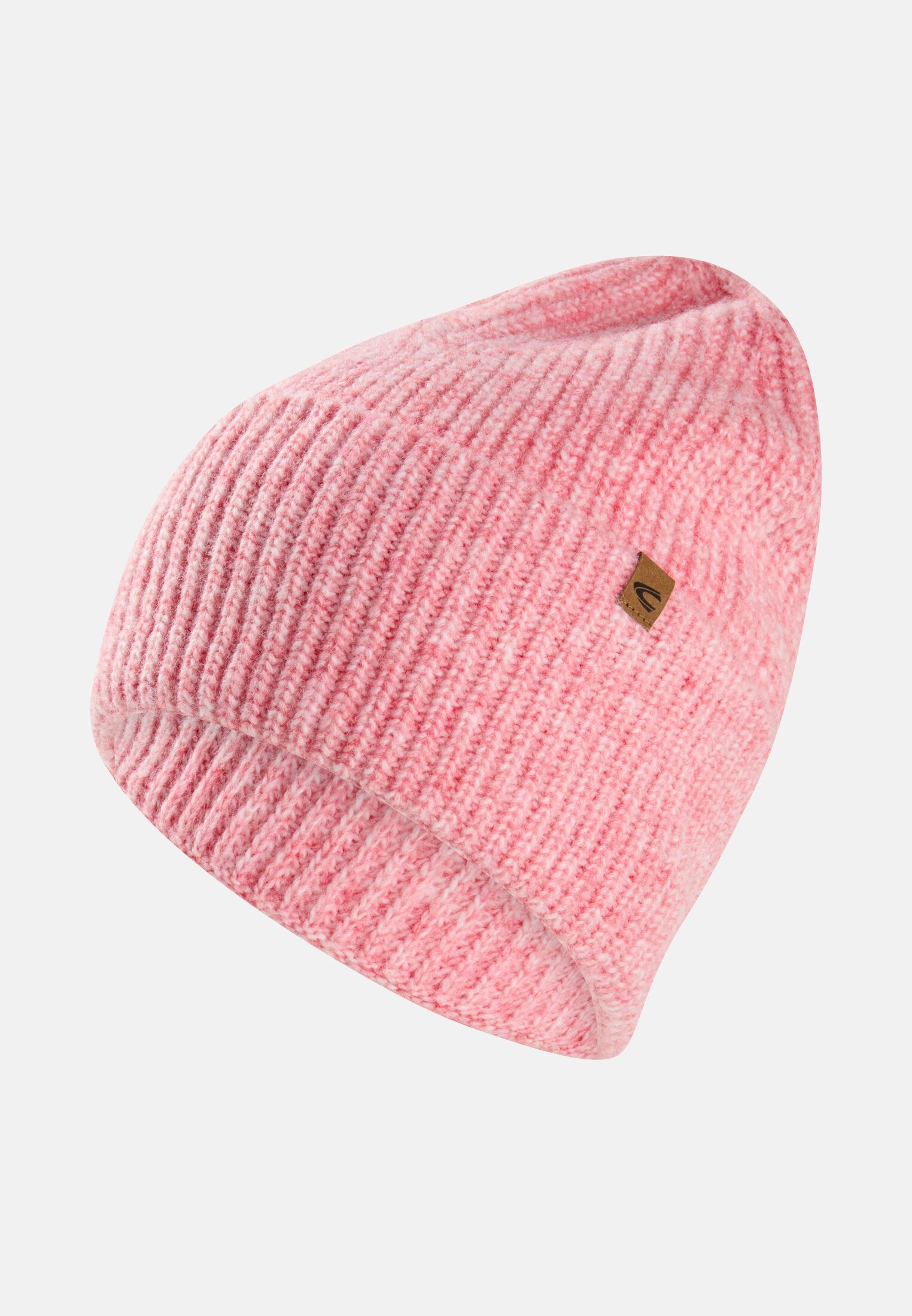 Women Knit beanie in soft material Berry frontal front