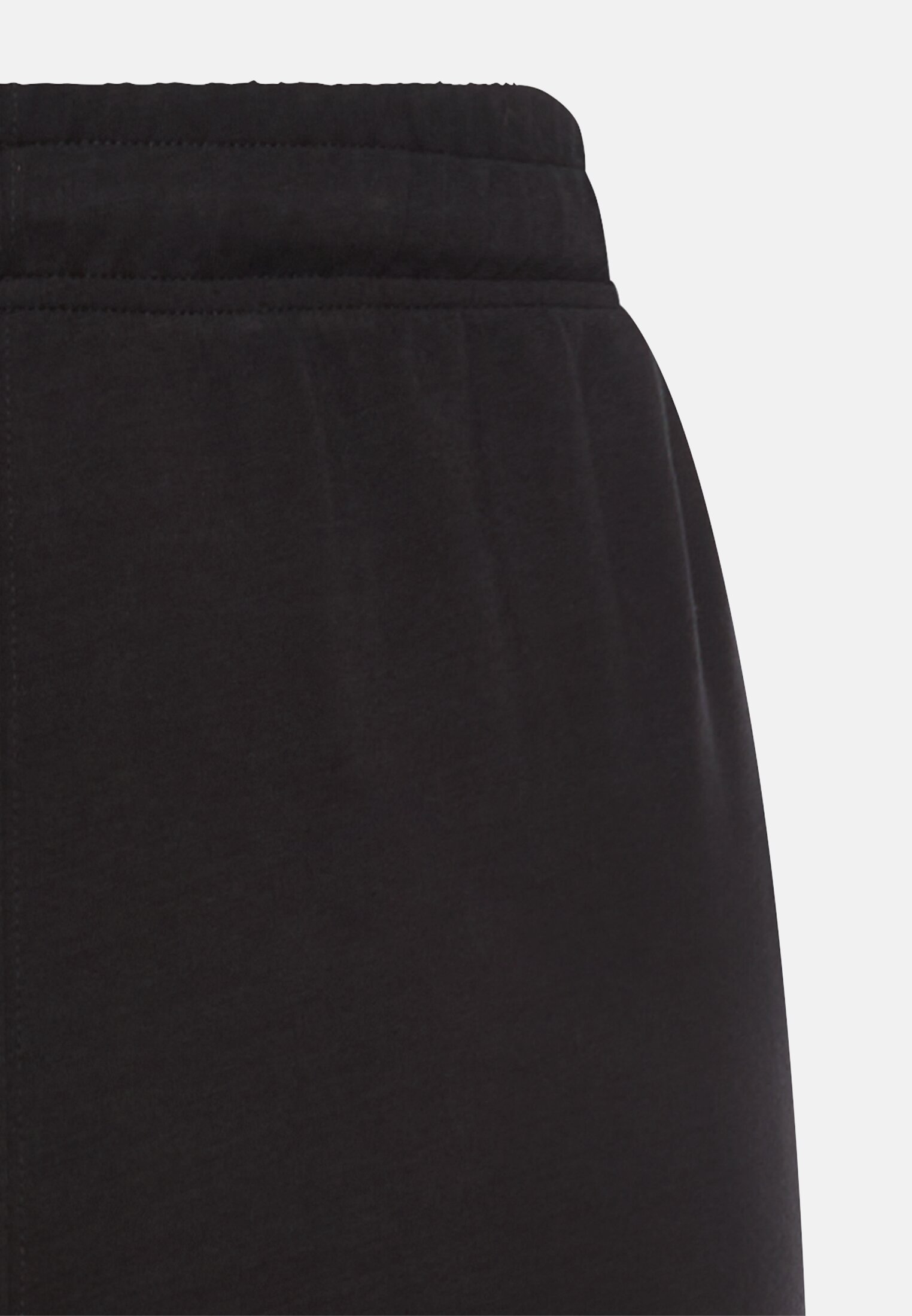 Damen Casual Hose mit verstellbarem Bund Schwarz hinten nah