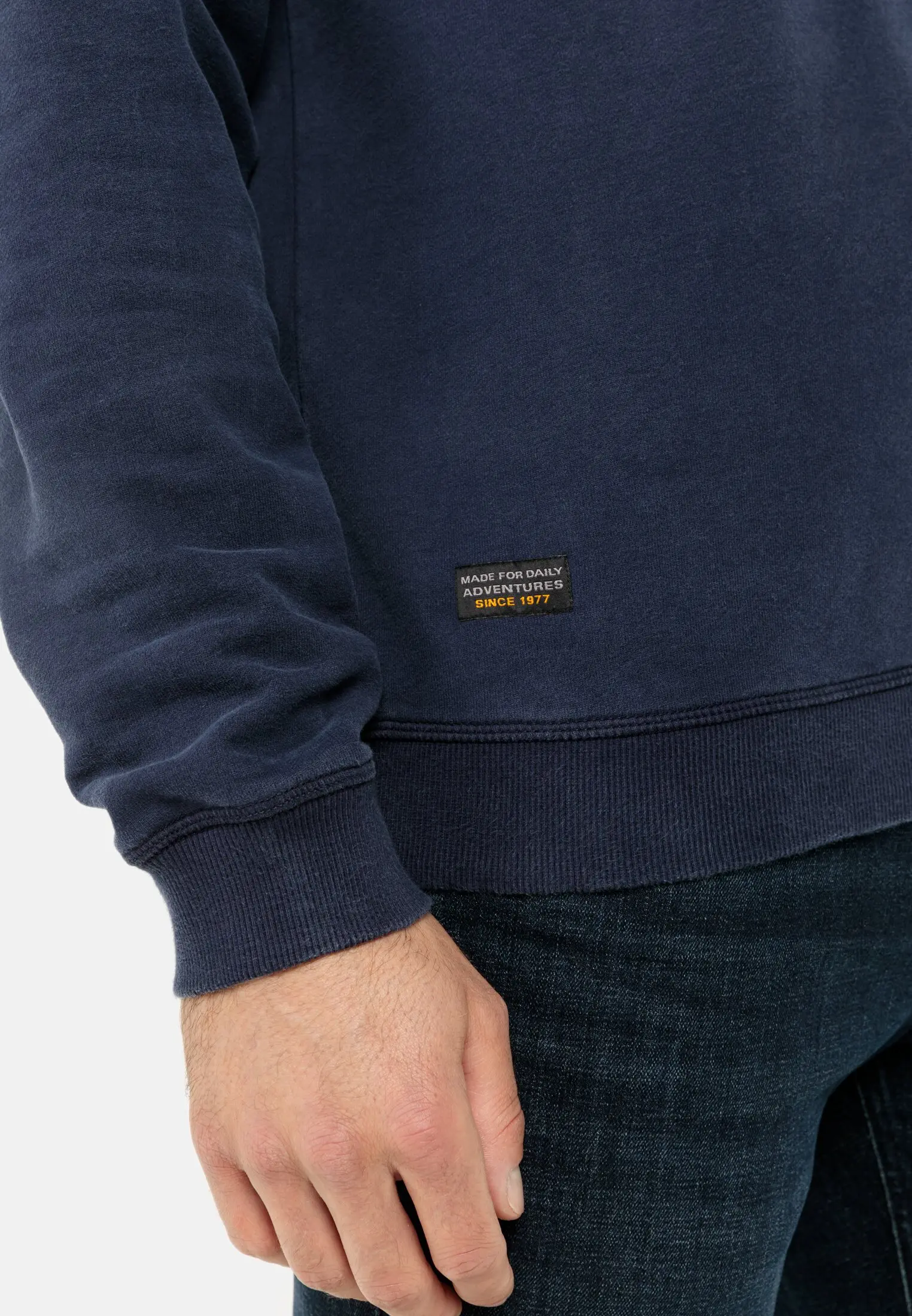 Sweatshirt mit Stehkragen für Herren in Dunkelblau | M