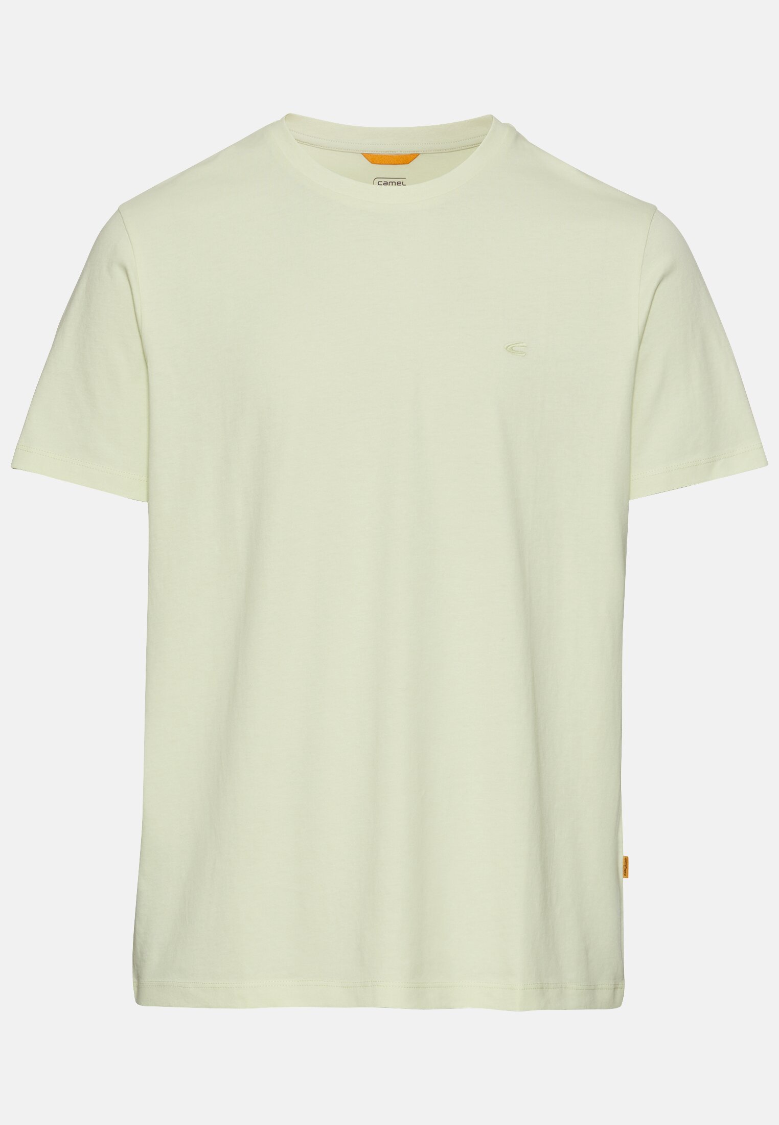 Herren Basic T-Shirt aus reiner Baumwolle Hellgrün frontal vorn
