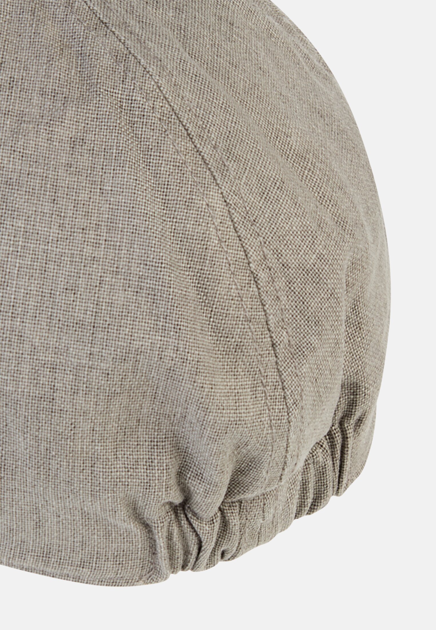 Herren Flat Cap mit Gummizug Grau hinten nah