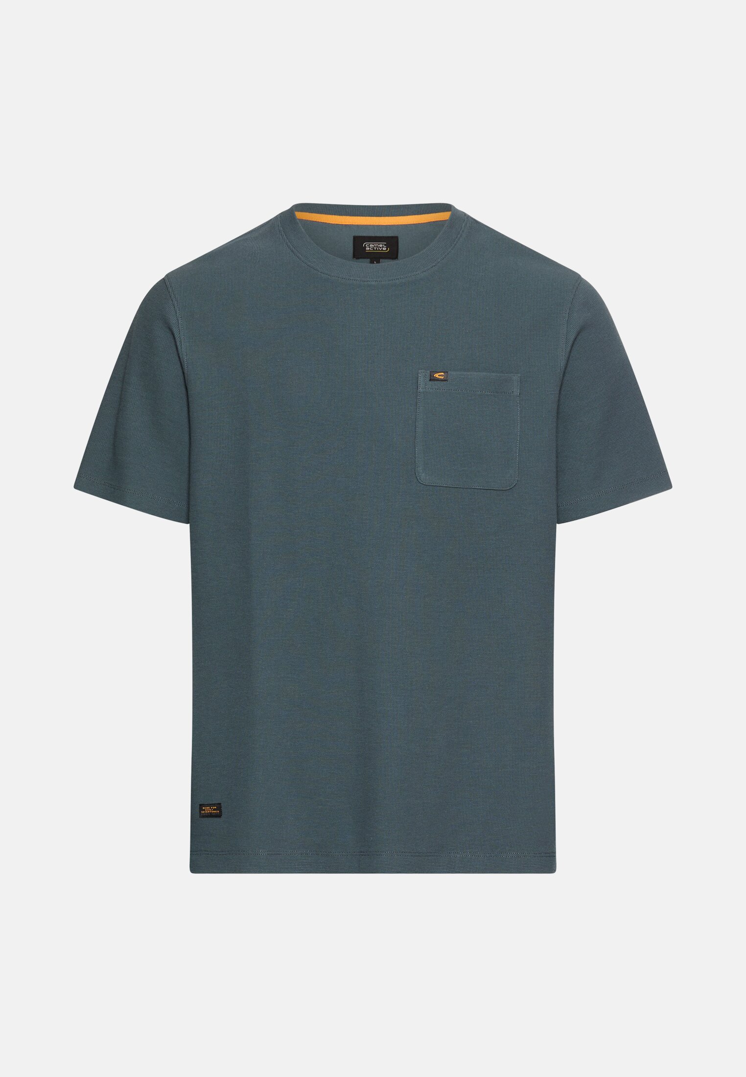 Herren T-Shirt aus Organic Cotton Tintenblau frontal vorn