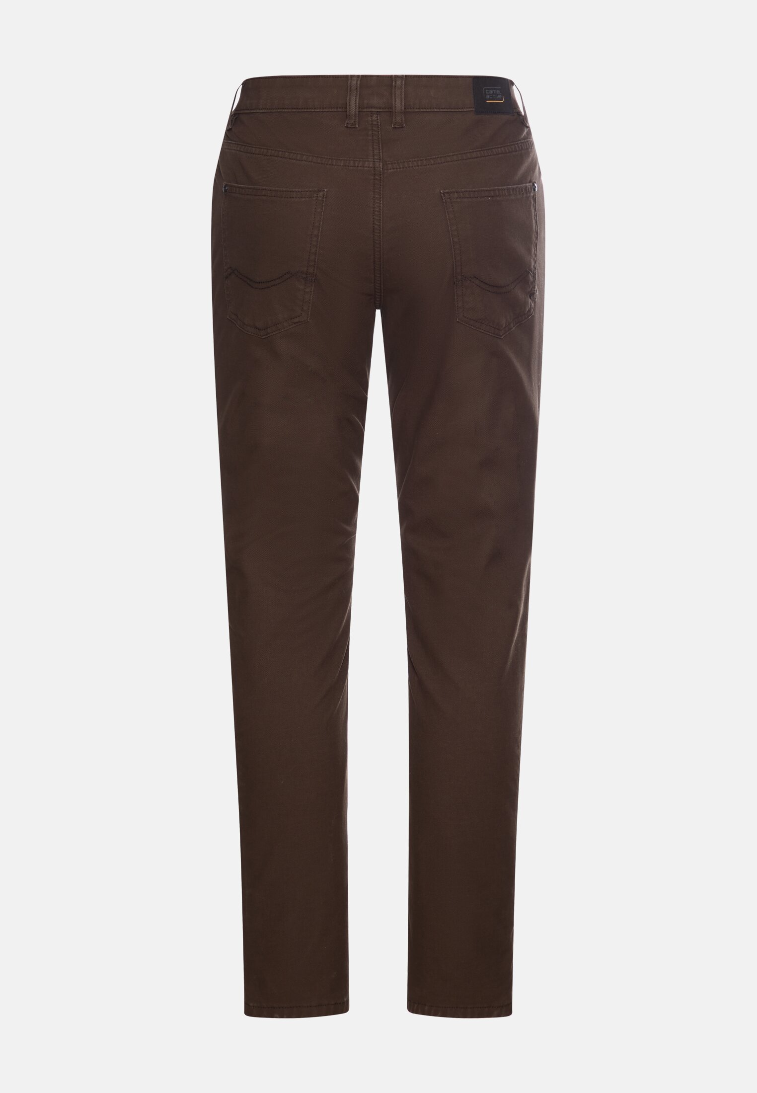 Herren Relaxed Fit Hose mit wärmenden Futter Dunkelbraun frontal hinten