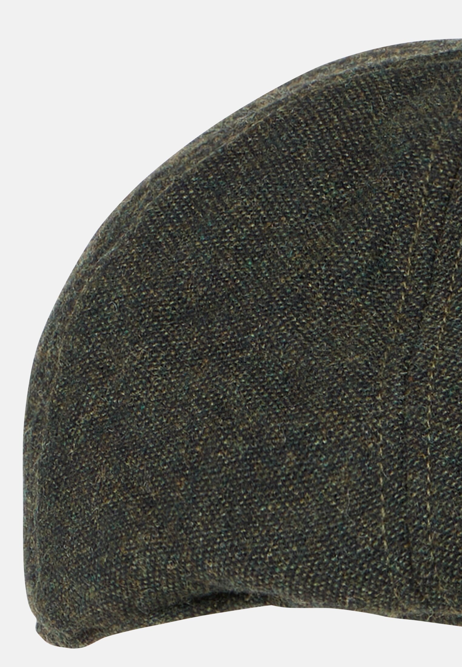 Men Flat cap made of wool mix Forest green front close