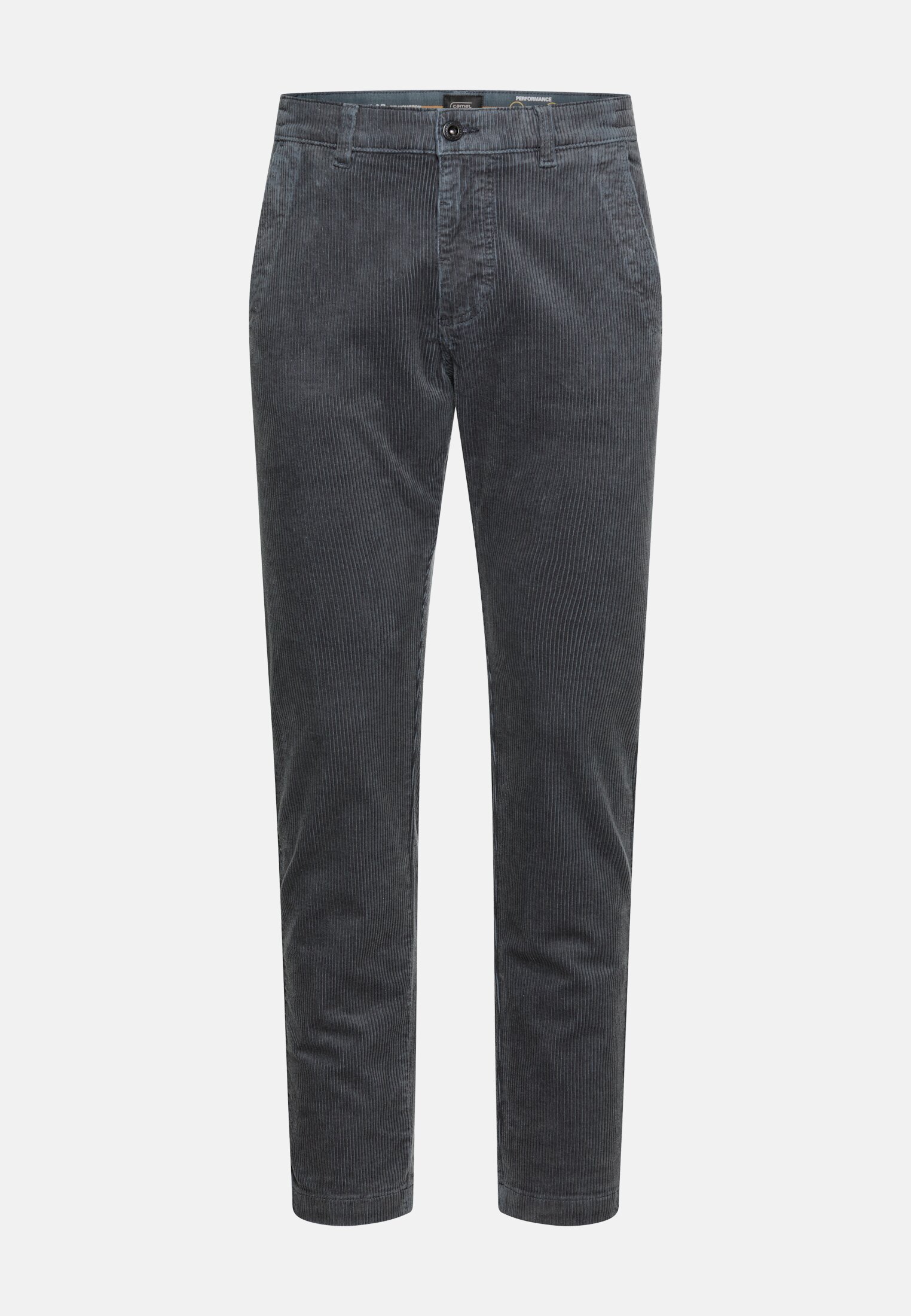 Men Regular Fit Cord Chino Ink blue frontal front