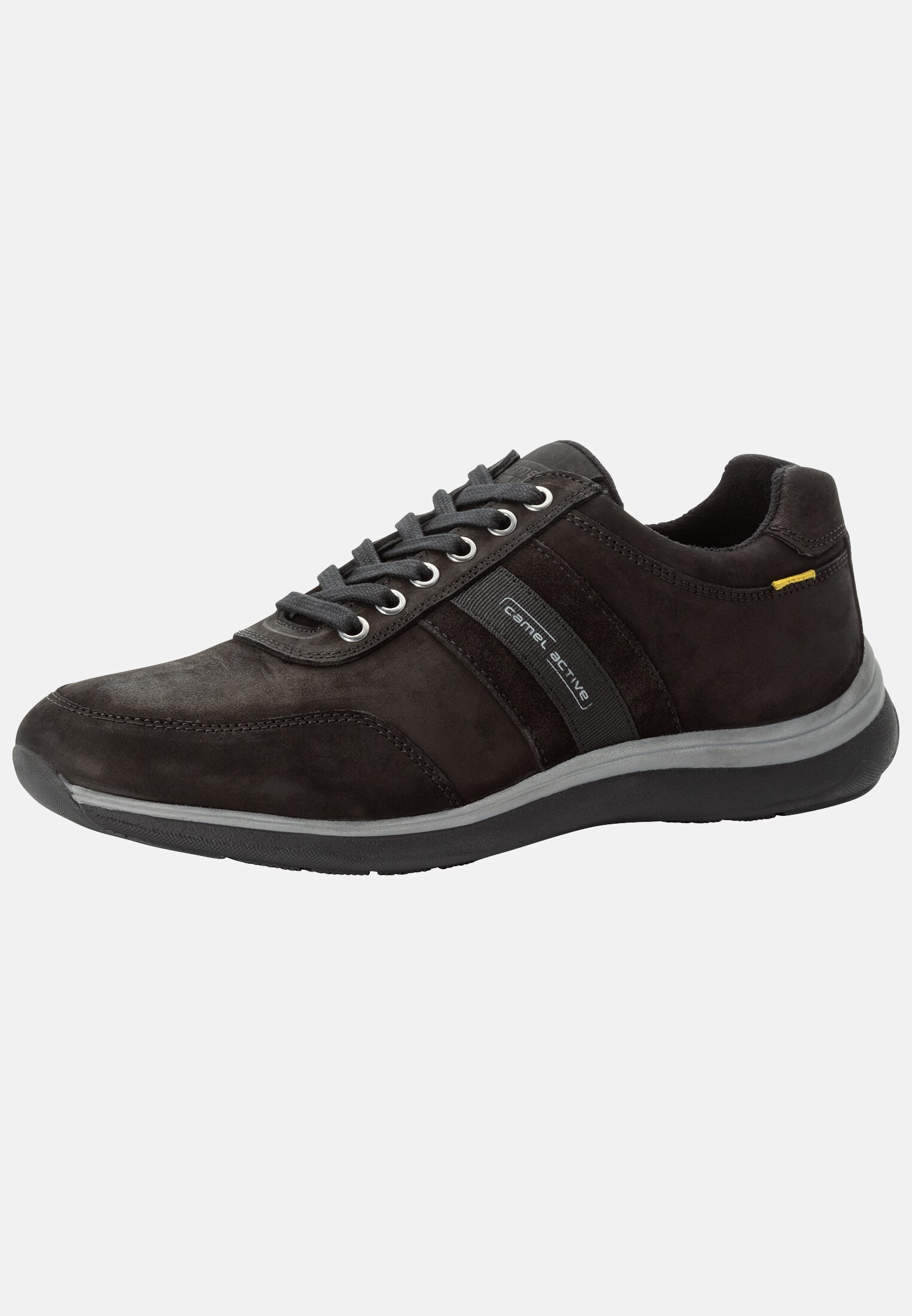 MI_CAPK002-0300-100_2G-00 Men Sneaker in nubuck leather Black frontal back