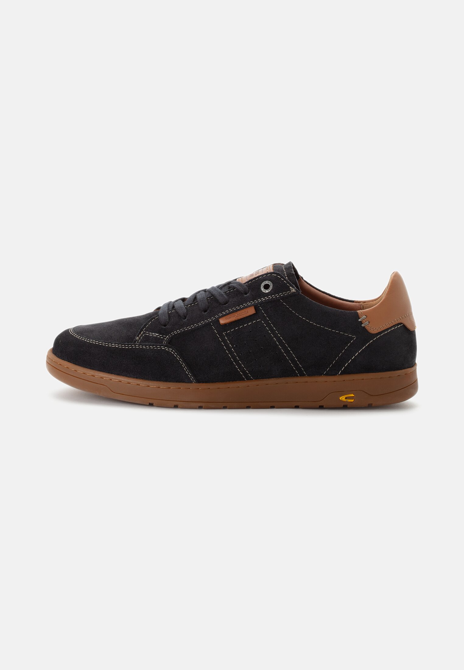Men Sporty sneaker made of suede Dark Blue frontal front