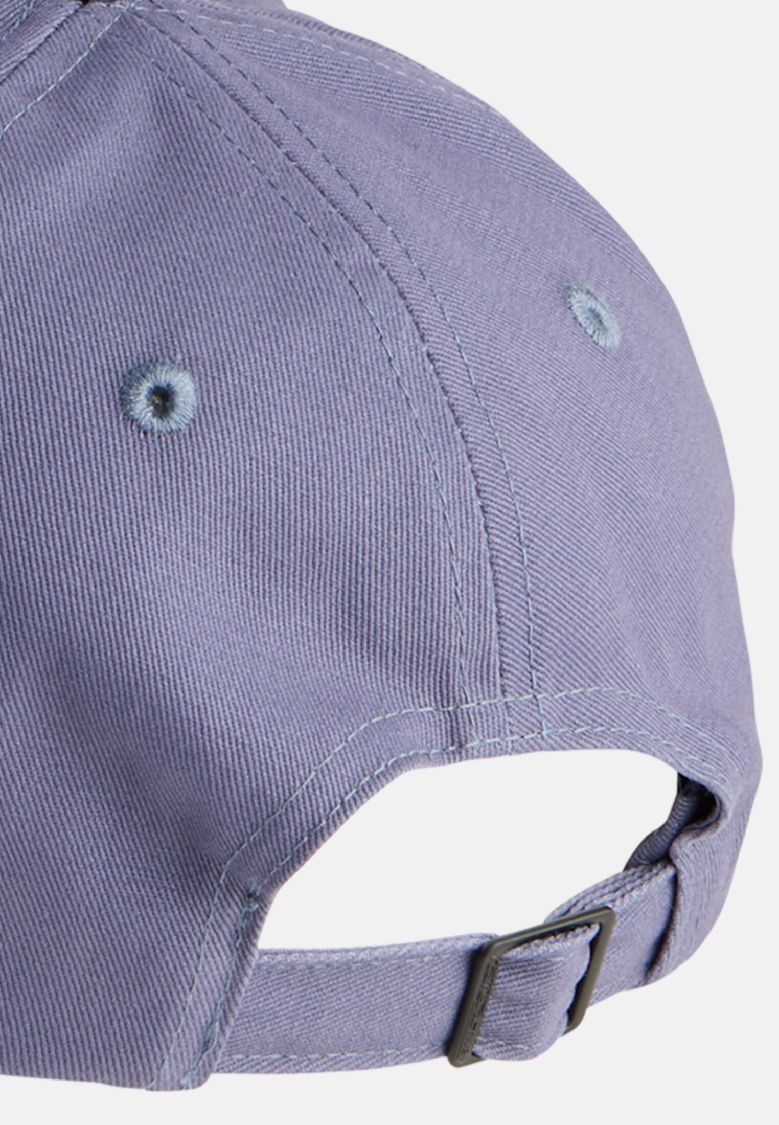 Vrouwen Cap van 100% katoen Oceaanblauw achter dichtbij