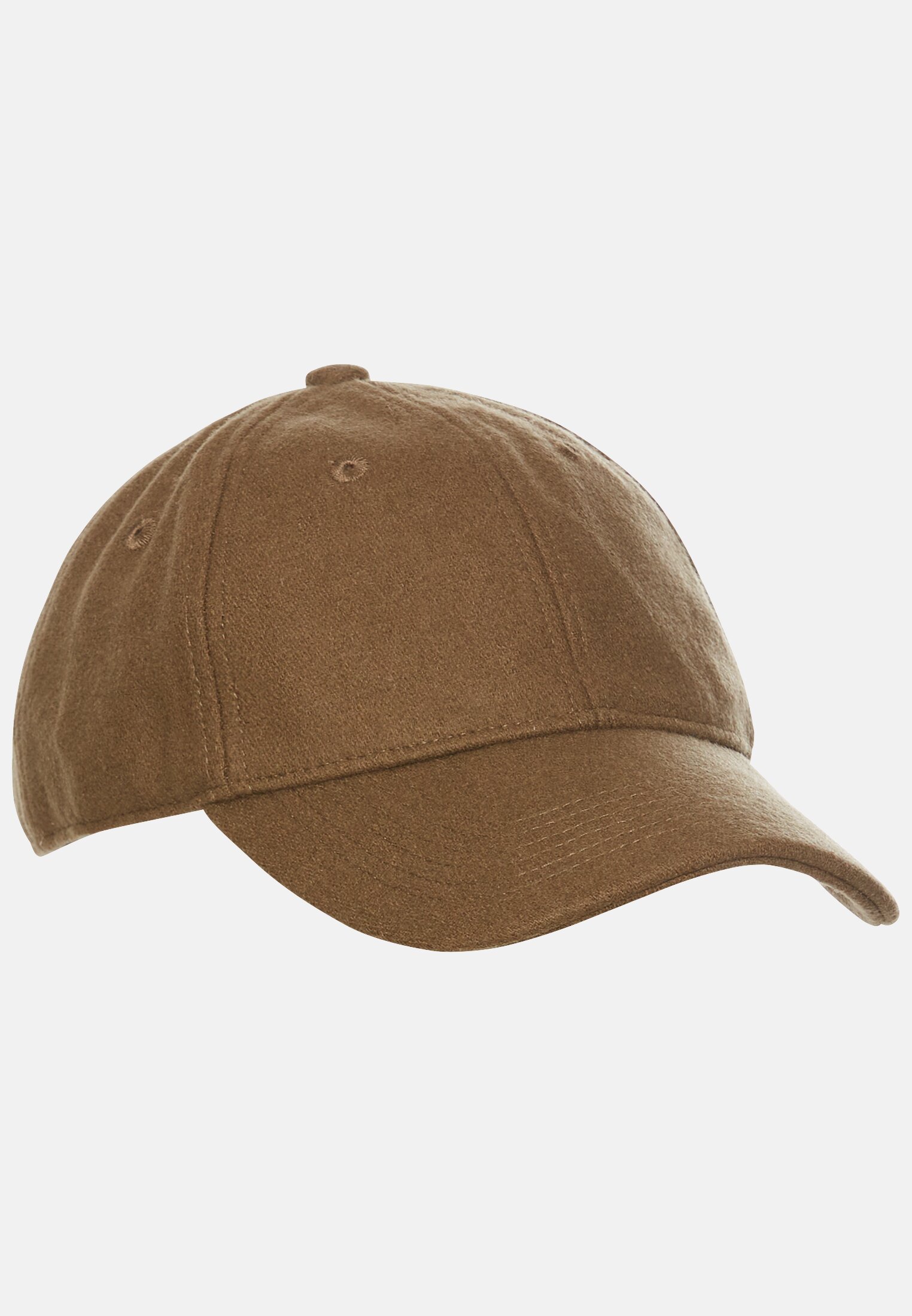 Men Baseball cap made from a wool blend Brown frontal front