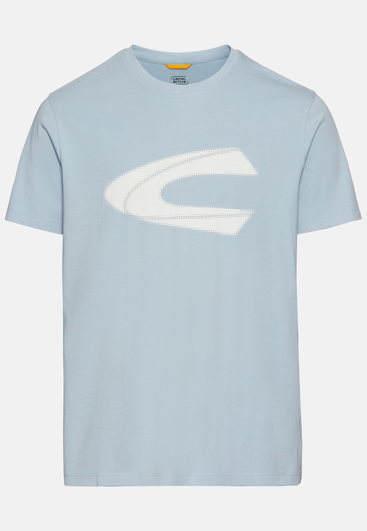 Men T-shirt made from organic cotton Blue frontal front
